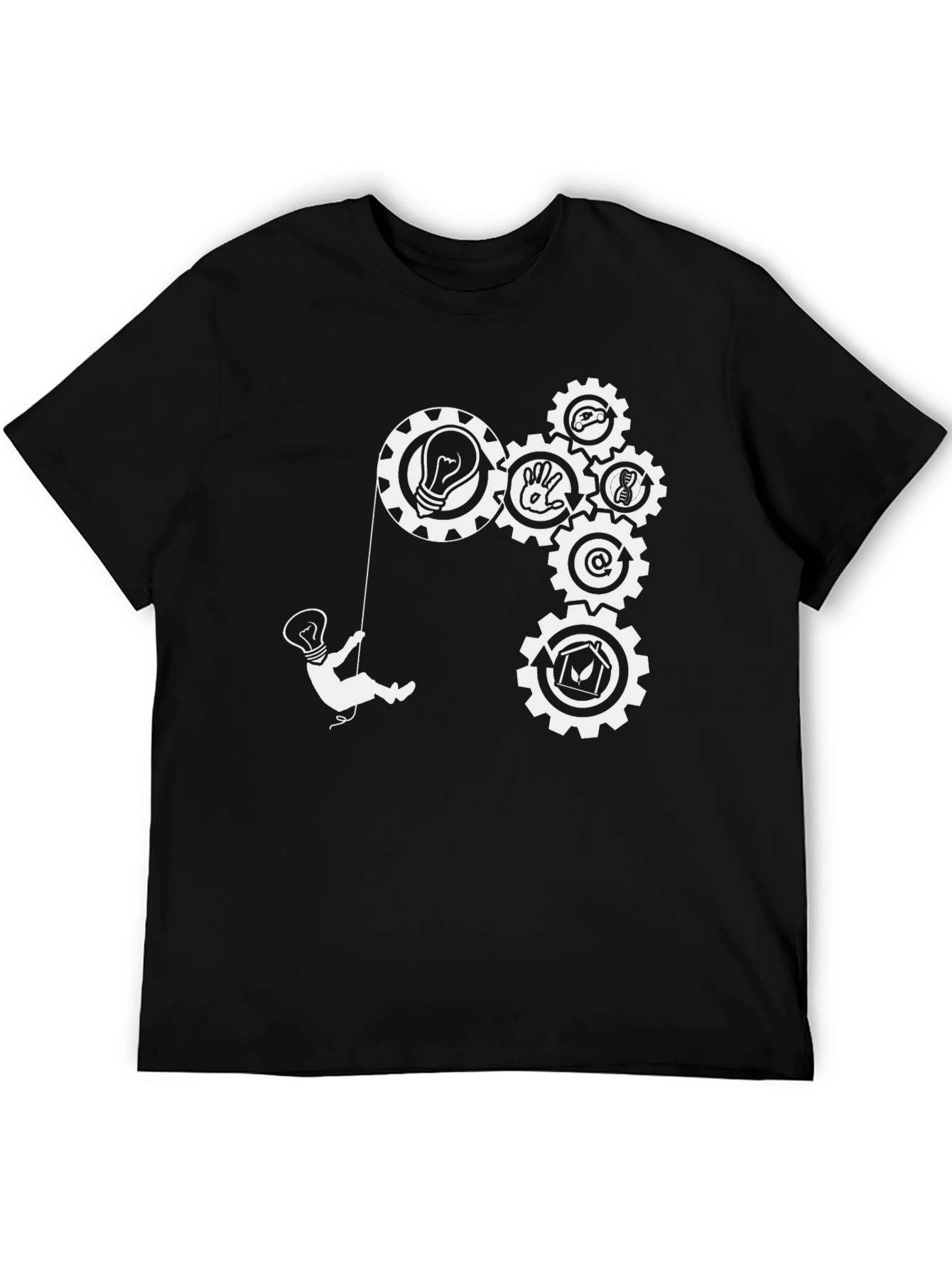 Gear Up Your Style: Black Graphic Tee