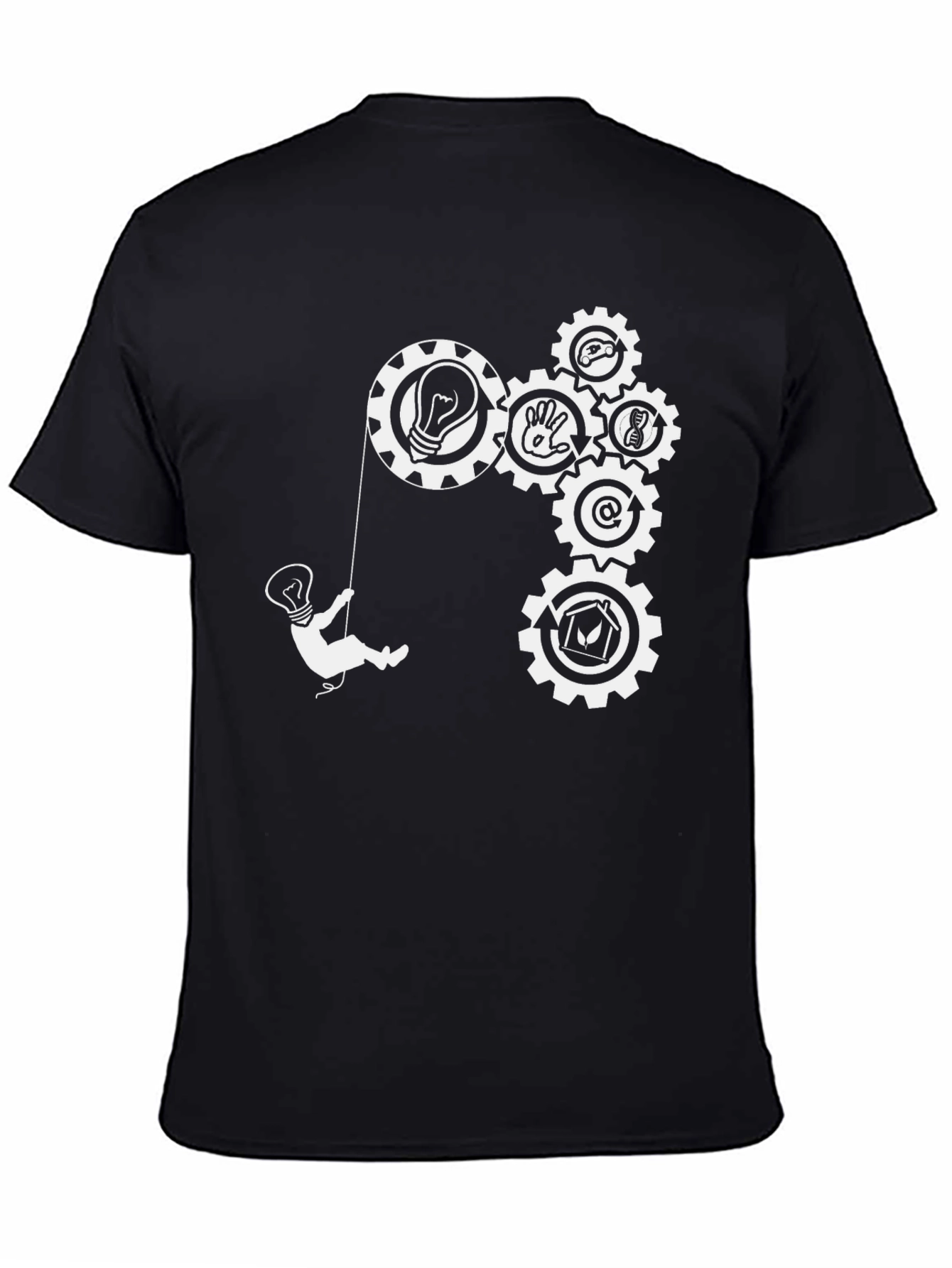 Gear Up Your Style: Black Graphic Tee
