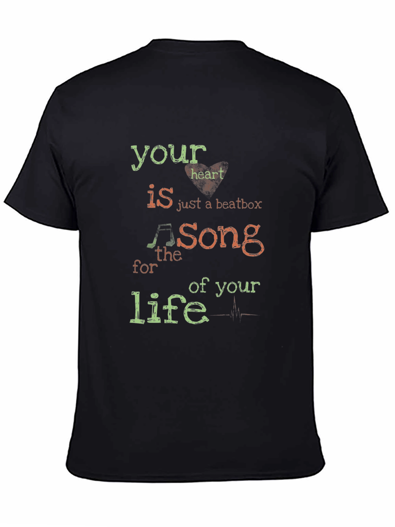 Your Heart is a Beatbox Black Graphic Tee