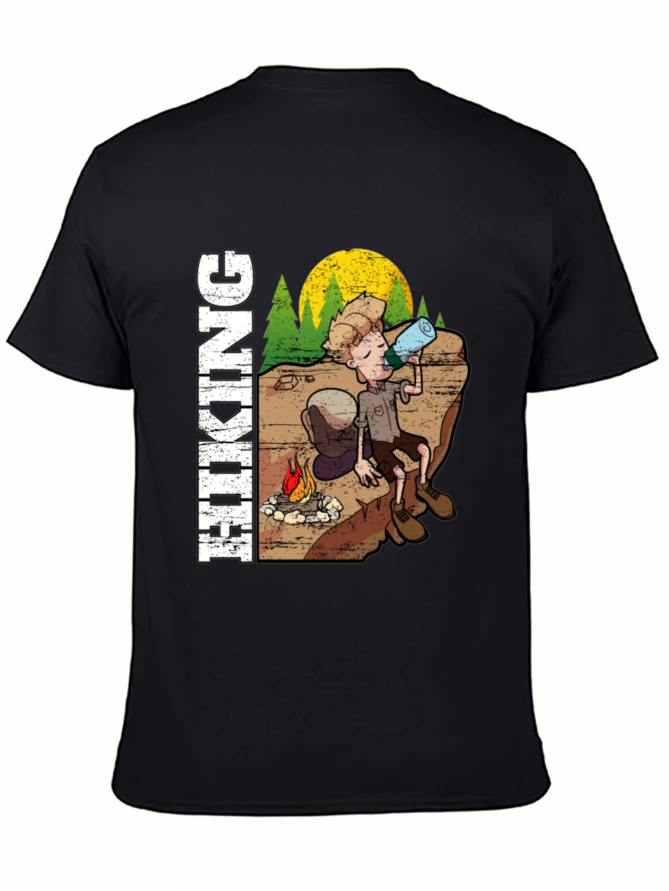 Hiking Adventure T-Shirt - Campfire Design