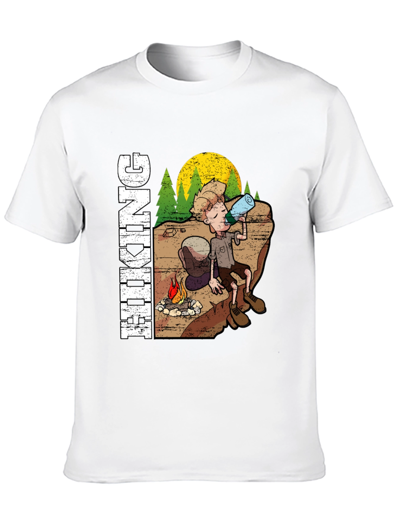 Hiking Adventure T-Shirt - Campfire Design