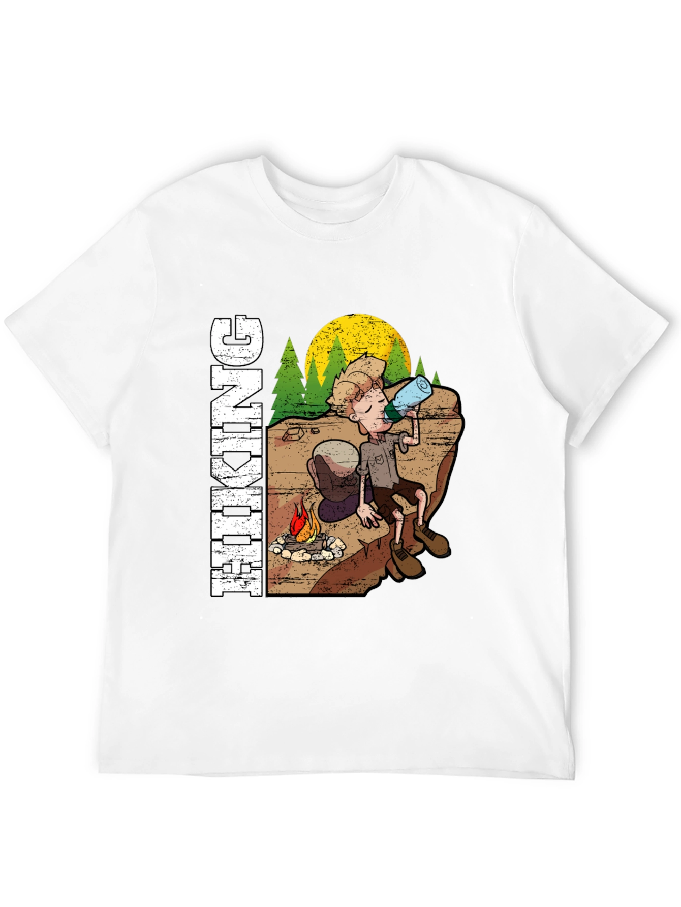 Hiking Adventure T-Shirt - Campfire Design