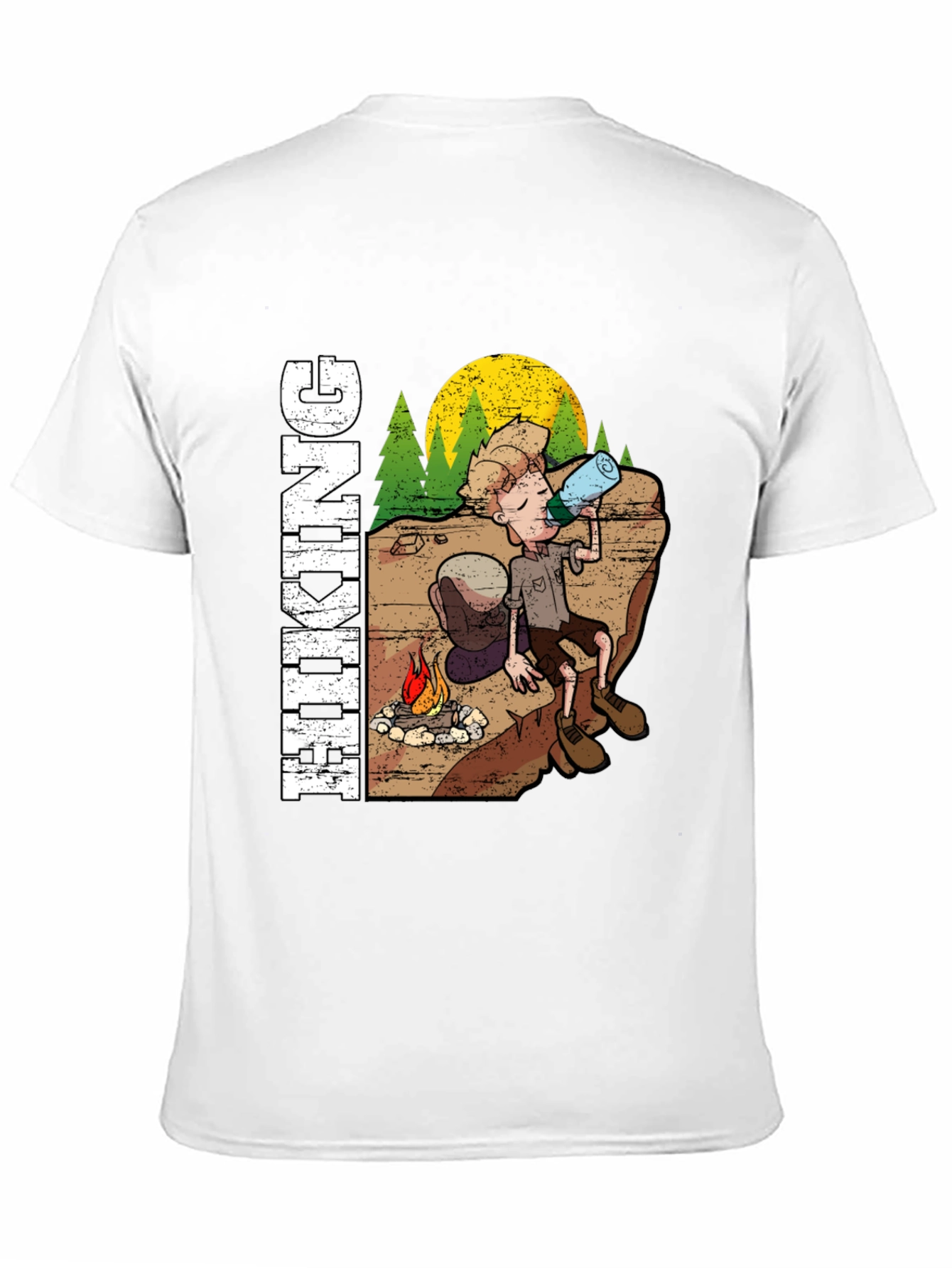 Hiking Adventure T-Shirt - Campfire Design