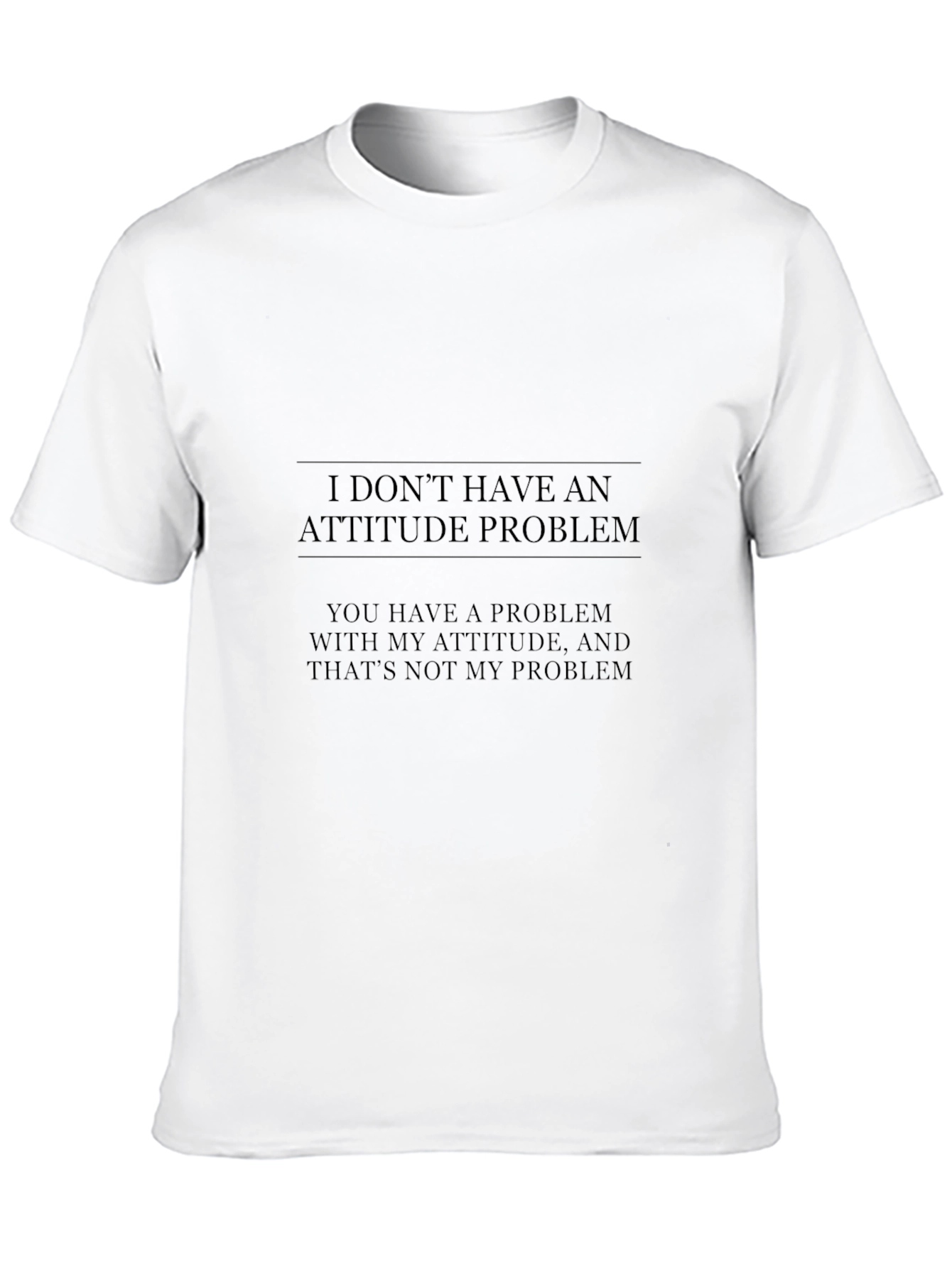 Attitude Statement Graphic T-Shirt - Black