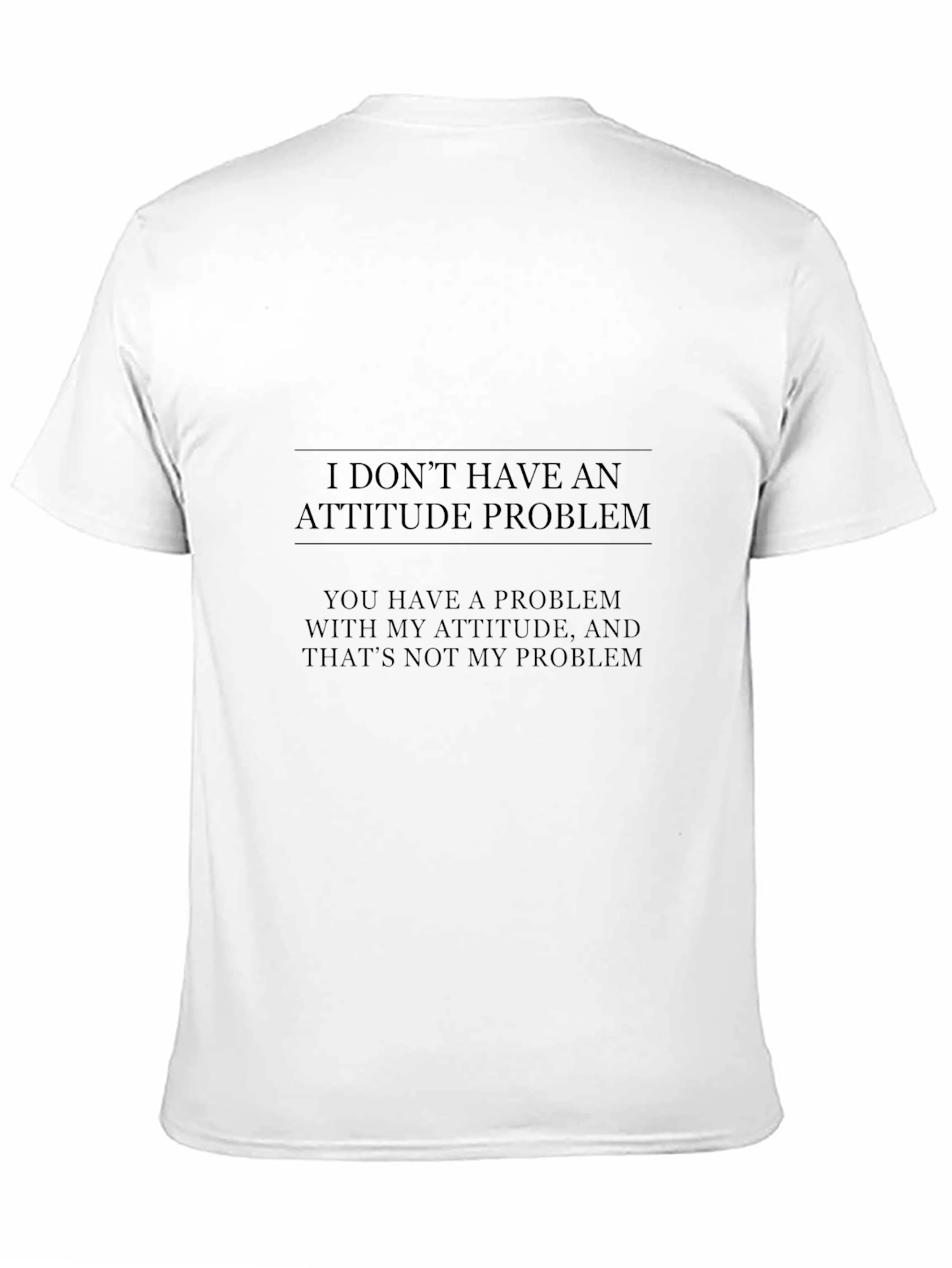 Attitude Statement Graphic T-Shirt - Black