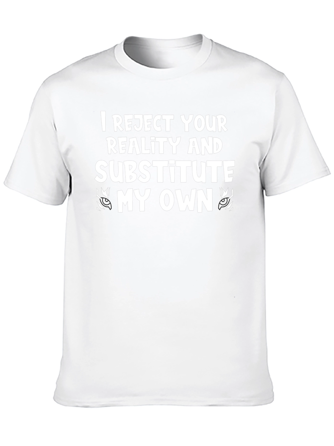 Reject Reality Graphic Tee - Black Cotton T-Shirt
