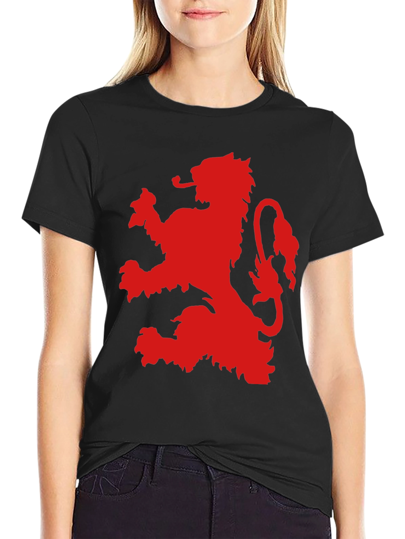 Red Lion Graphic Black T-Shirt