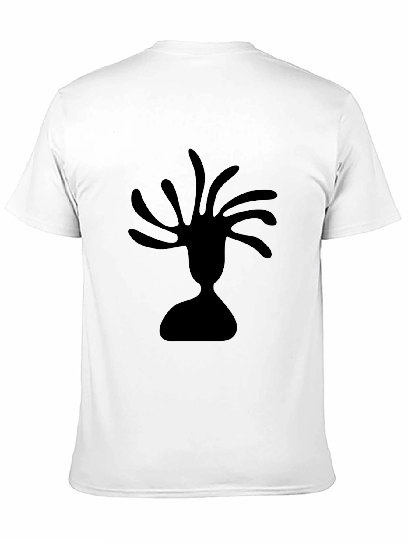 Abstract Silhouette Black Tee