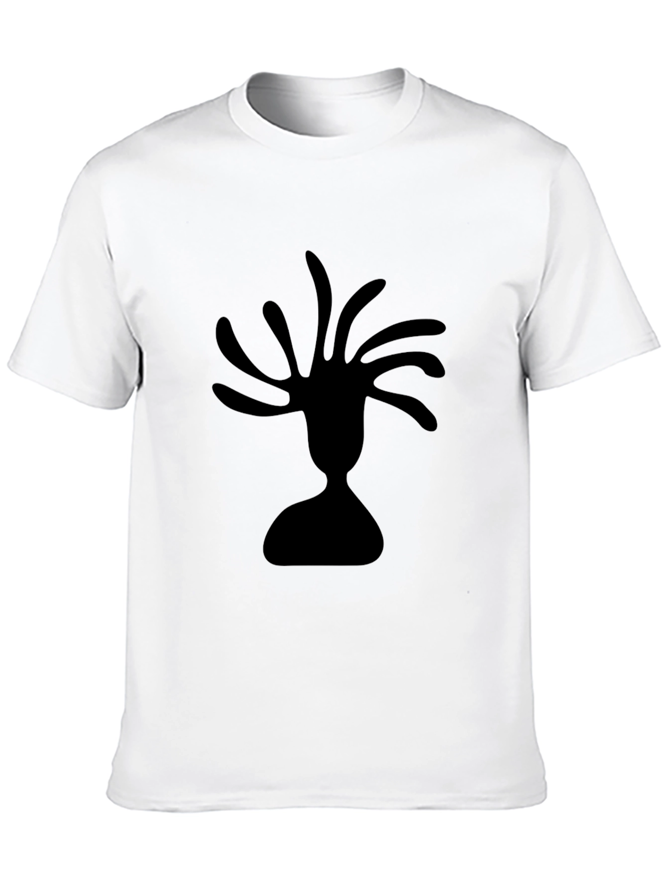 Abstract Silhouette Black Tee