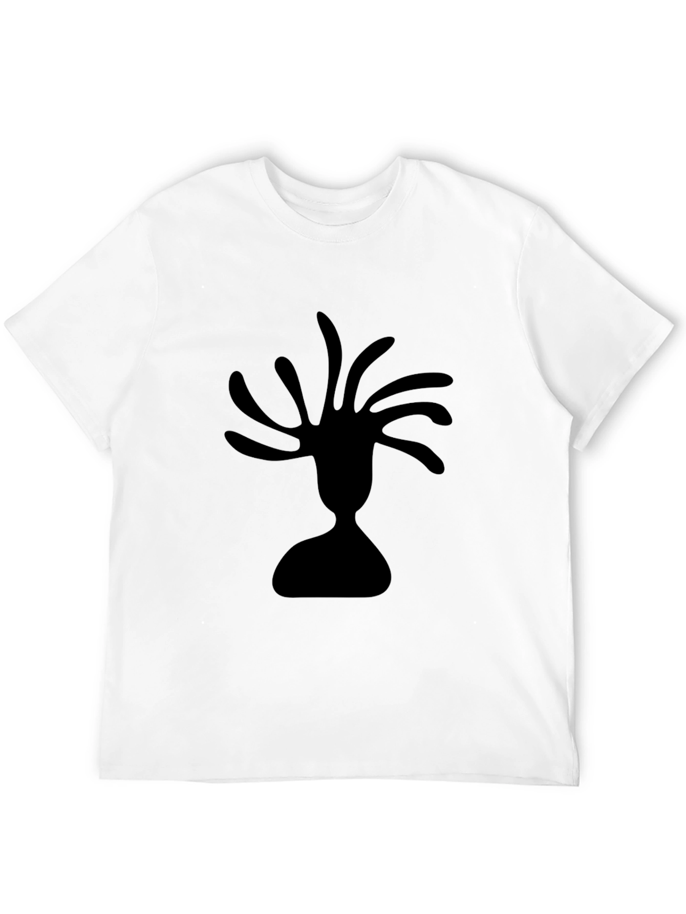 Abstract Silhouette Black Tee