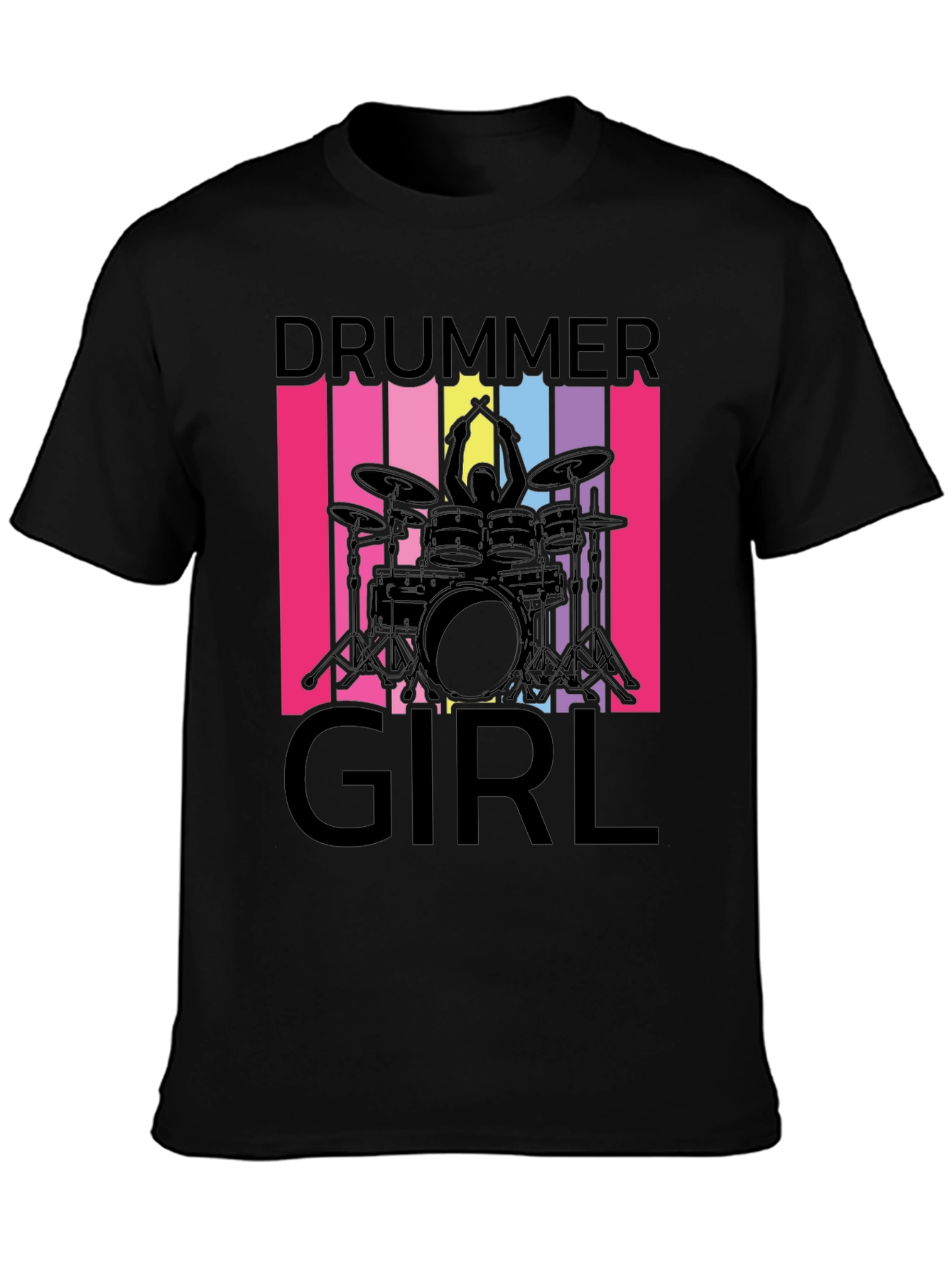 Drummer Girl T-Shirt - Music Lover Tee