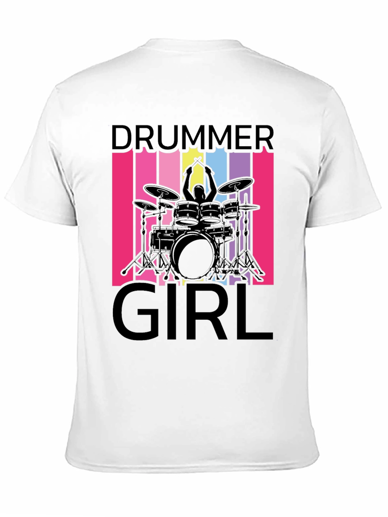 Drummer Girl T-Shirt - Music Lover Tee