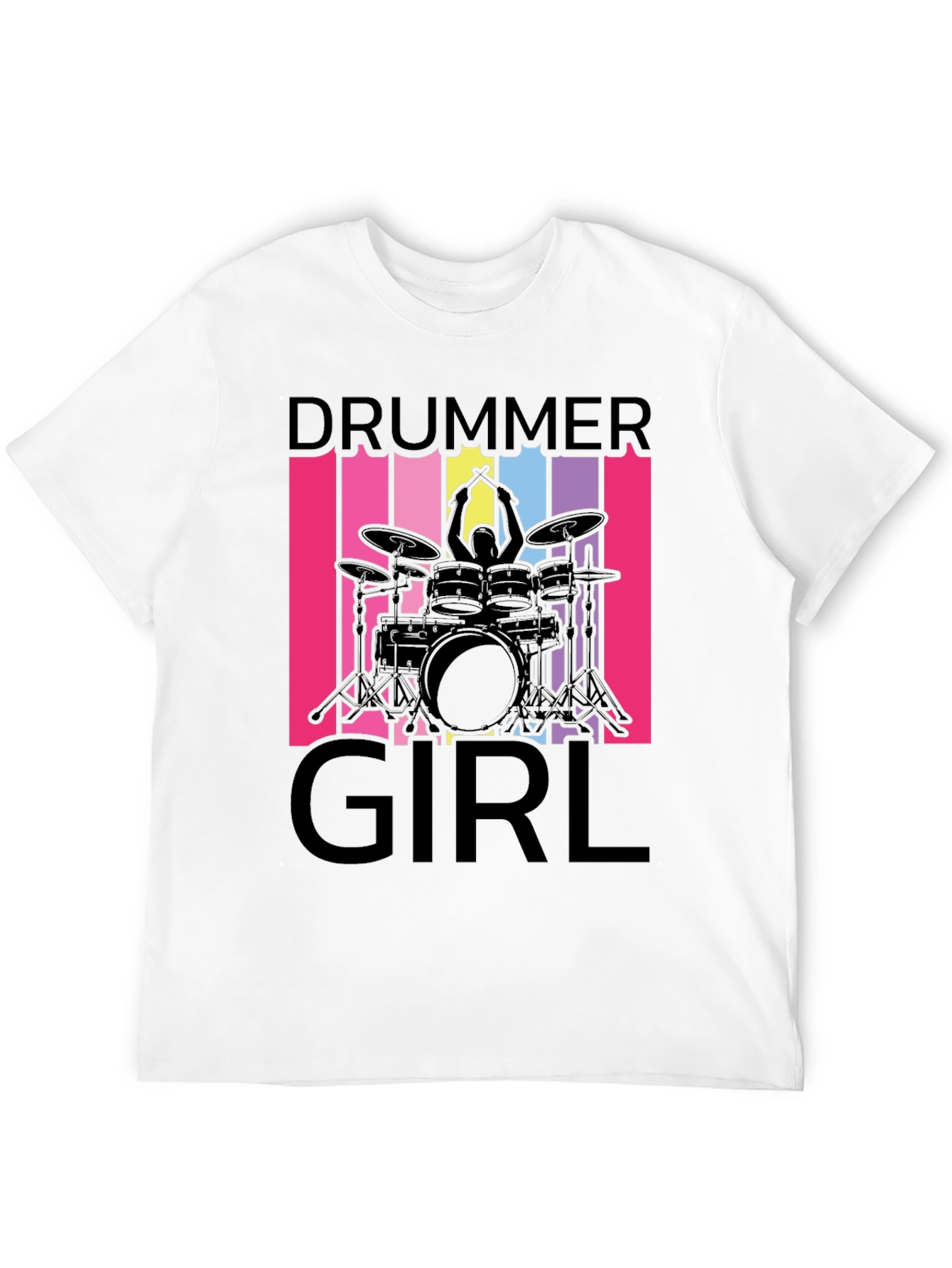 Drummer Girl T-Shirt - Music Lover Tee