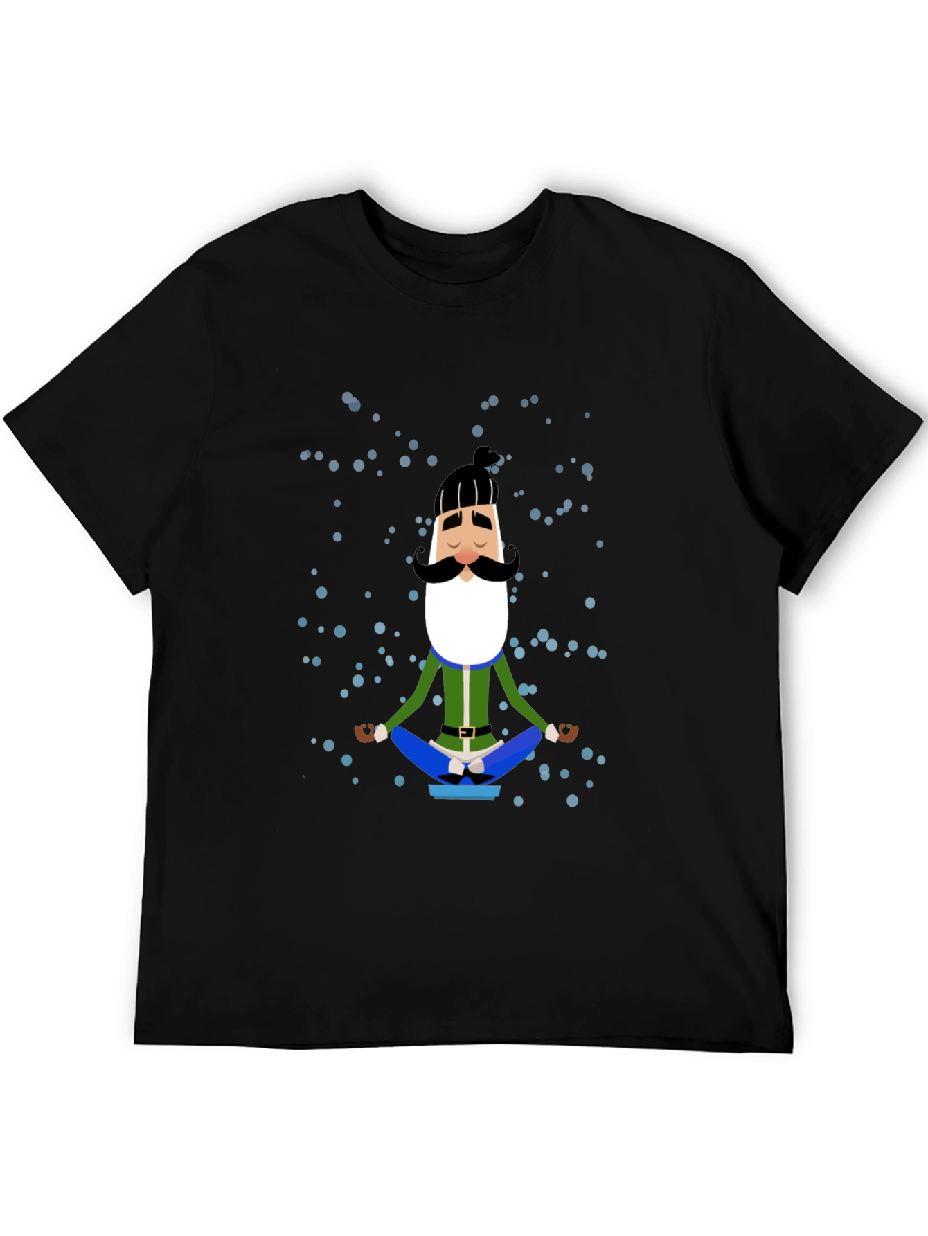Meditating Man Cartoon Graphic Tee