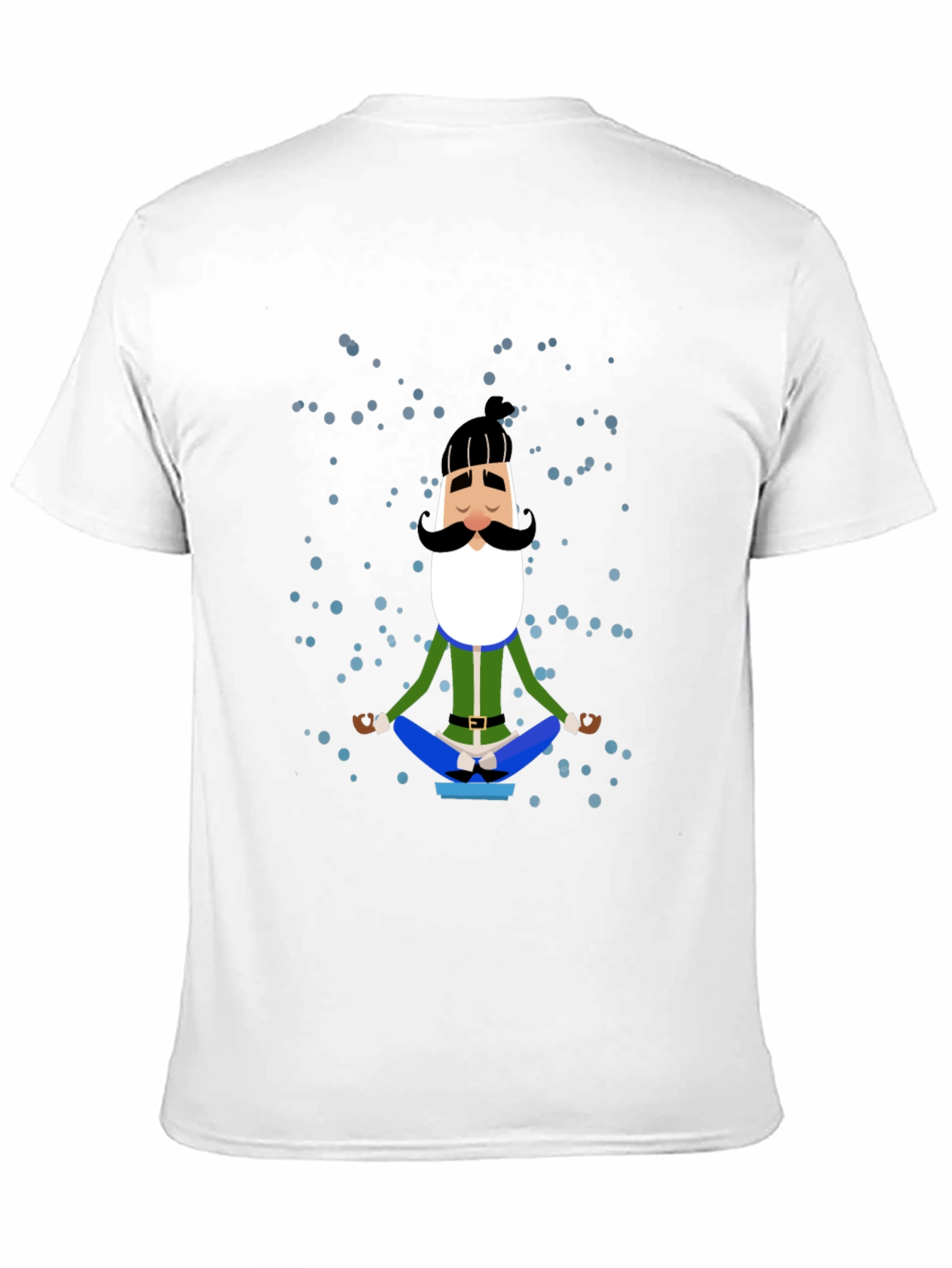 Meditating Man Cartoon Graphic Tee