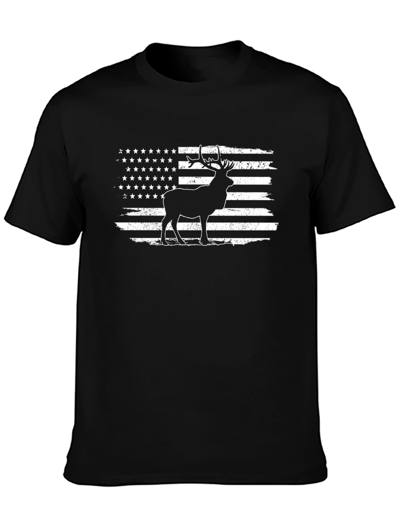 Deer American Flag Graphic Tee