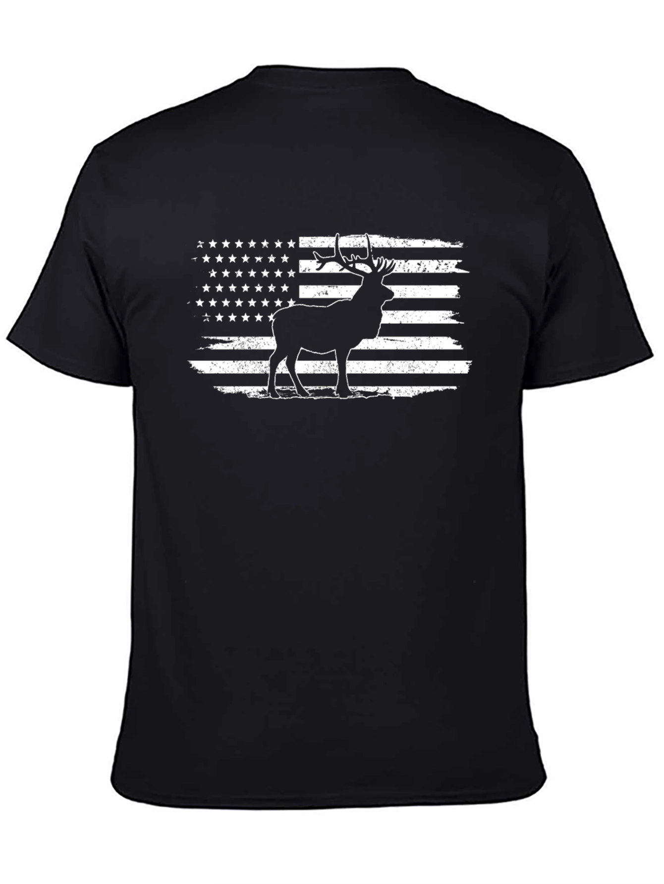 Deer American Flag Graphic Tee