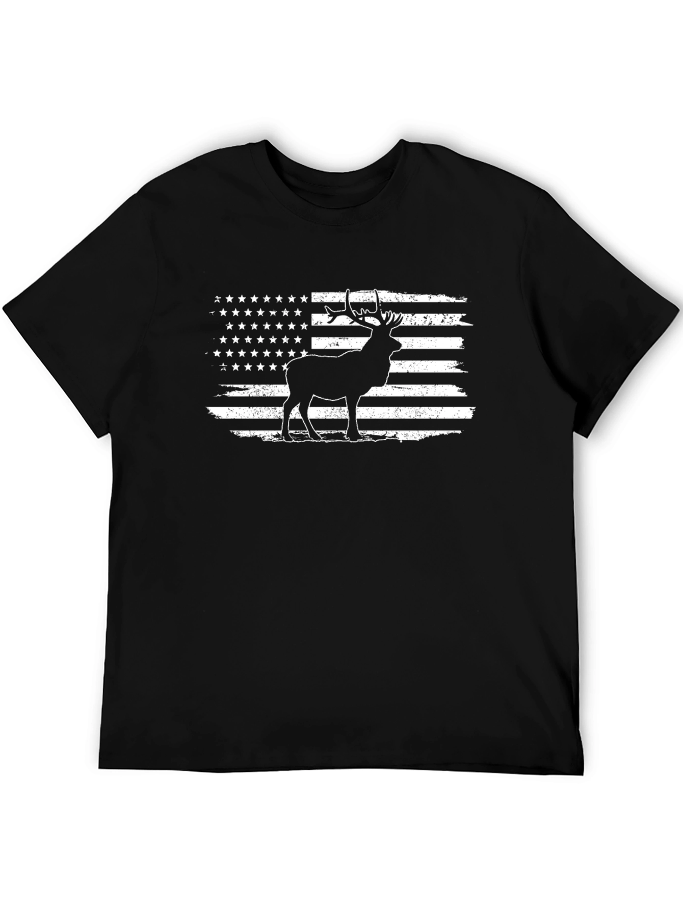 Deer American Flag Graphic Tee