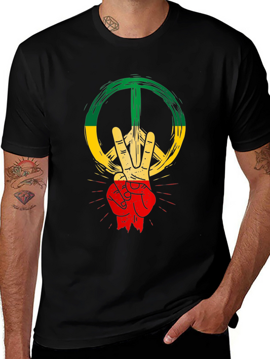 Rasta Peace Sign T-Shirt