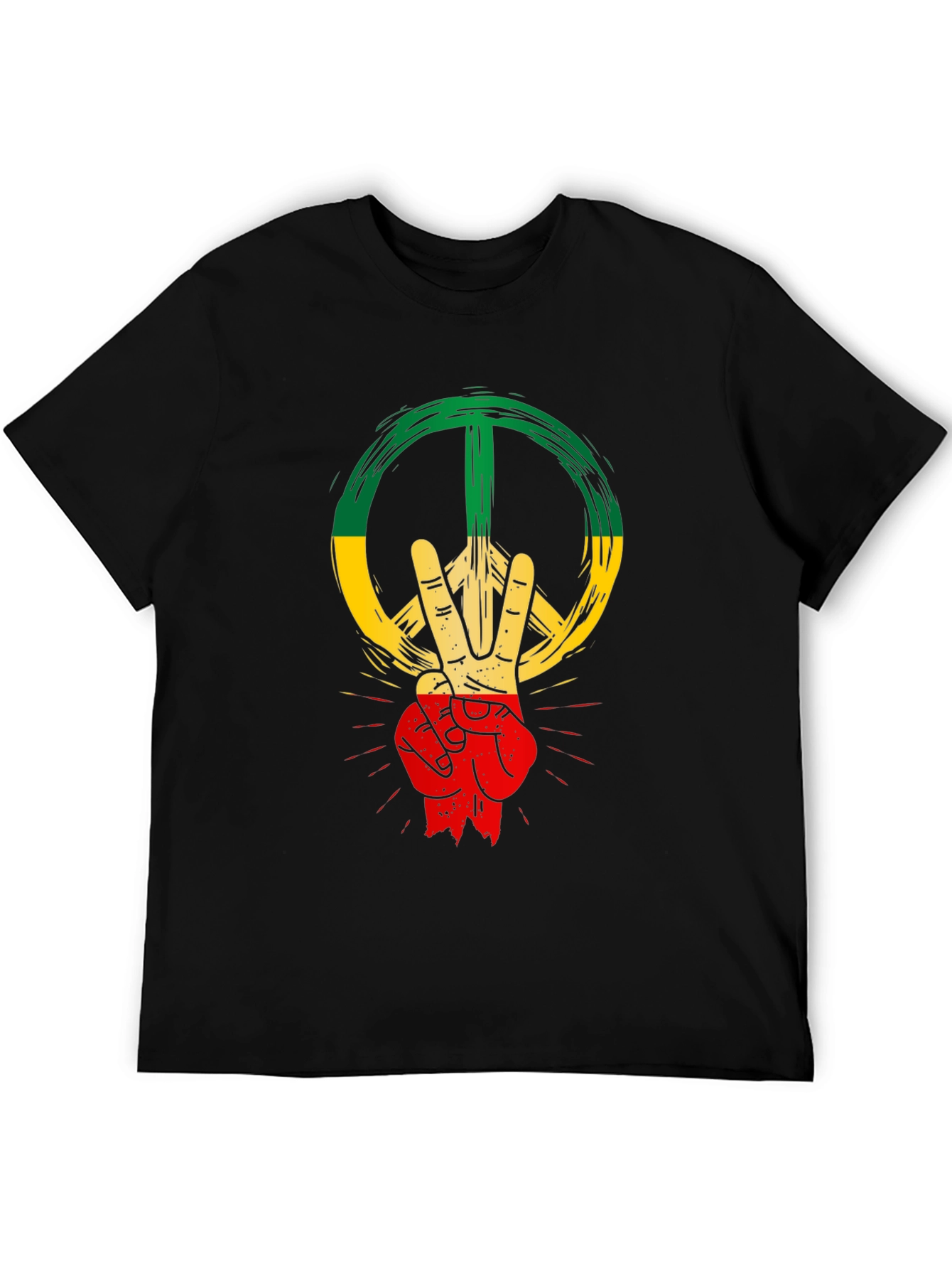 Rasta Peace Sign T-Shirt
