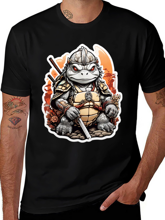 Turtle Samurai Graphic Tee - Ninja Warrior Style
