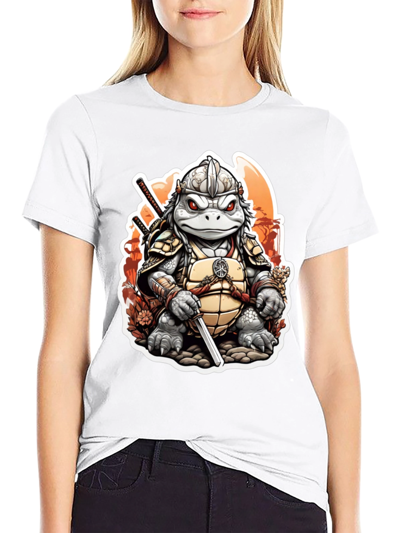 Turtle Samurai Graphic Tee - Ninja Warrior Style