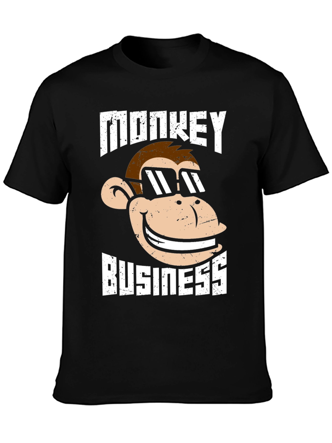 Monkey Business Graphic T-Shirt - Black