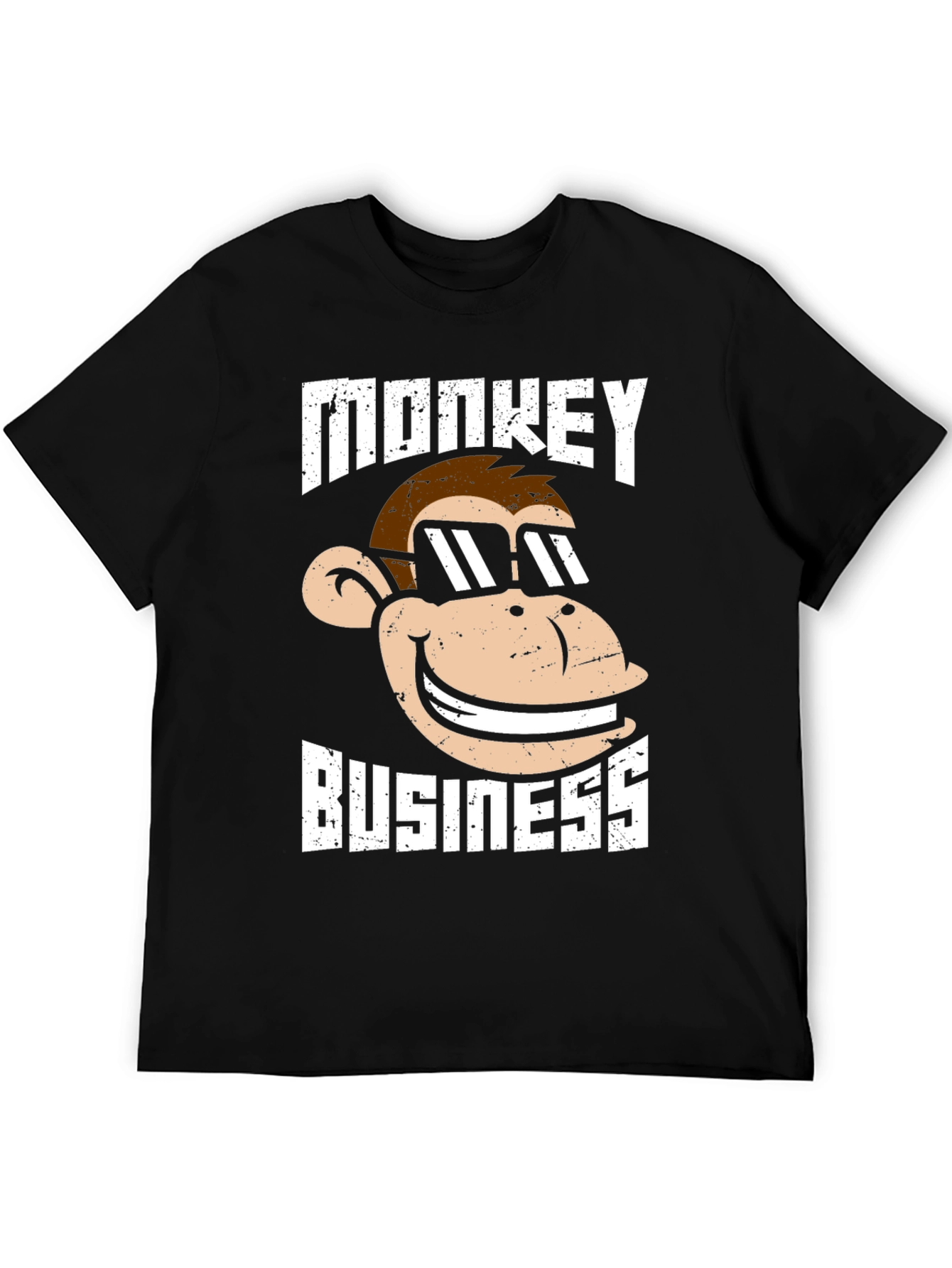 Monkey Business Graphic T-Shirt - Black