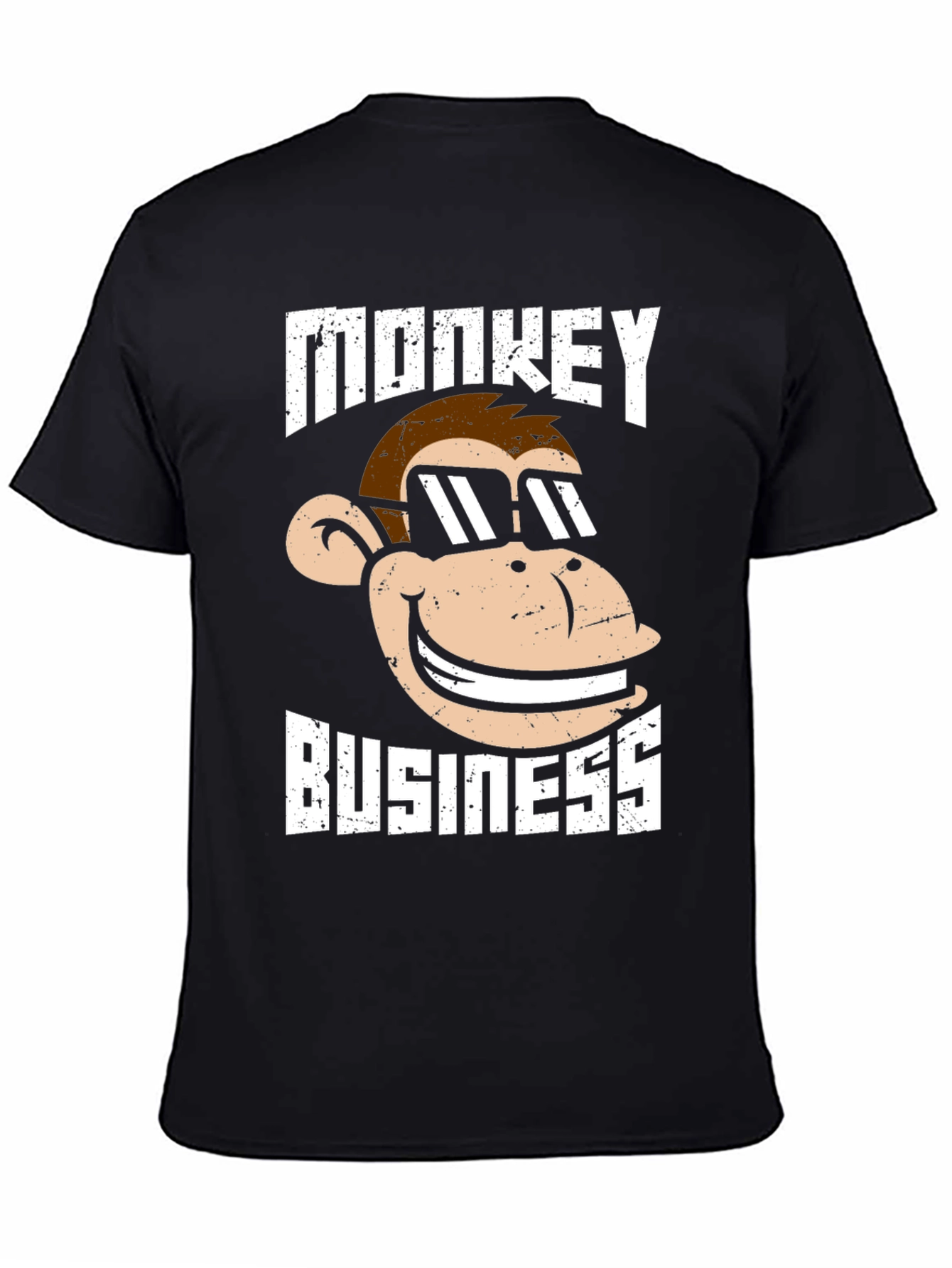 Monkey Business Graphic T-Shirt - Black