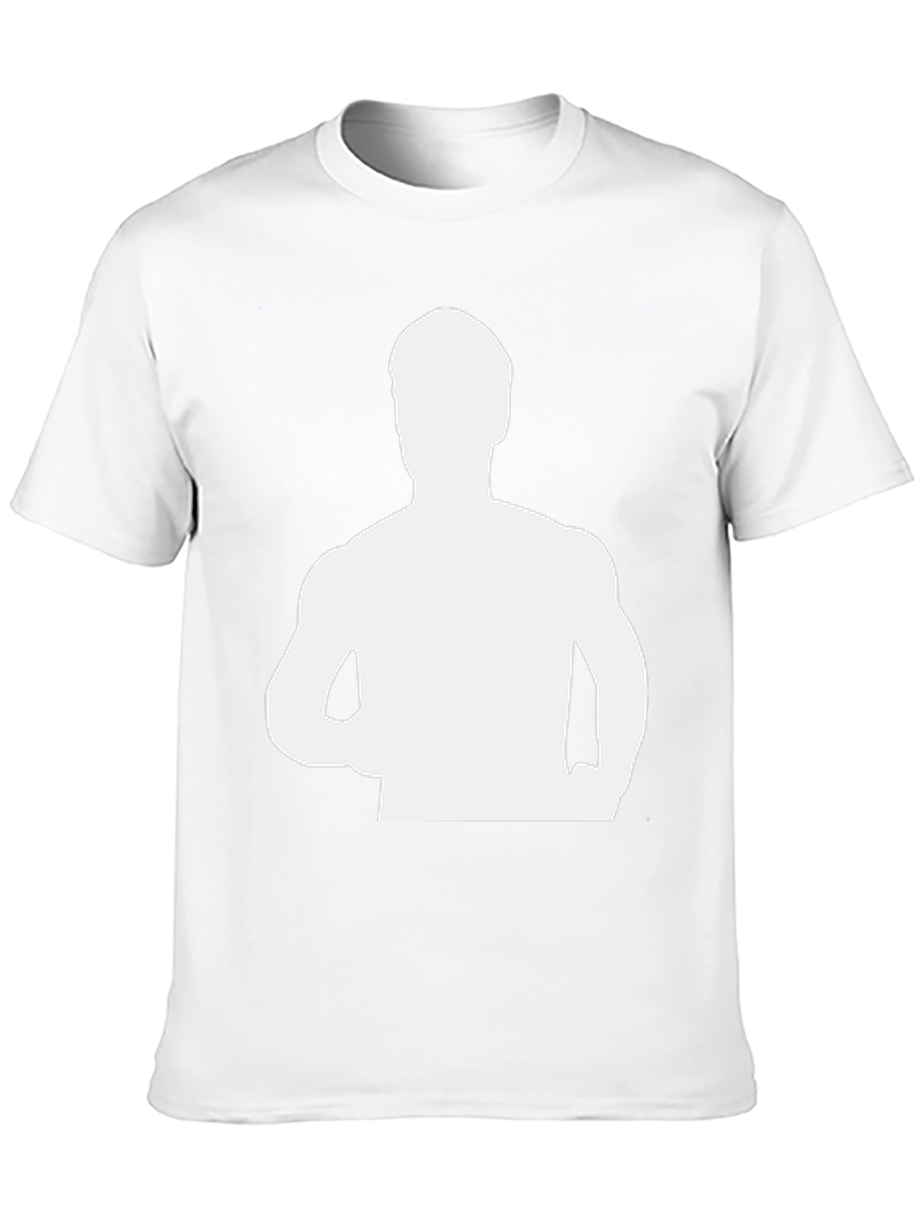 Mens Black T-Shirt with Figure Graphic