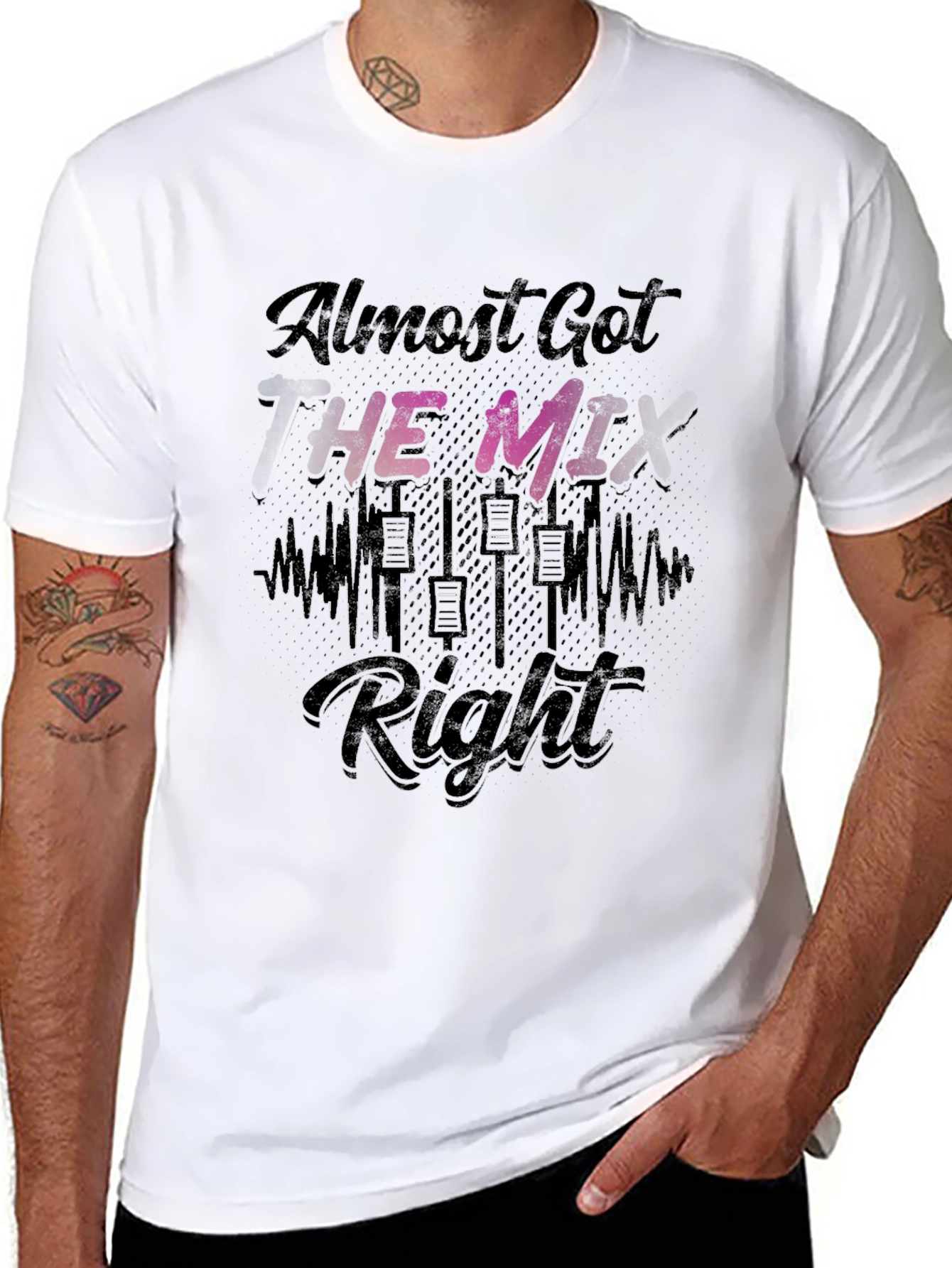 Almost Got the Mix Right T-Shirt - Black