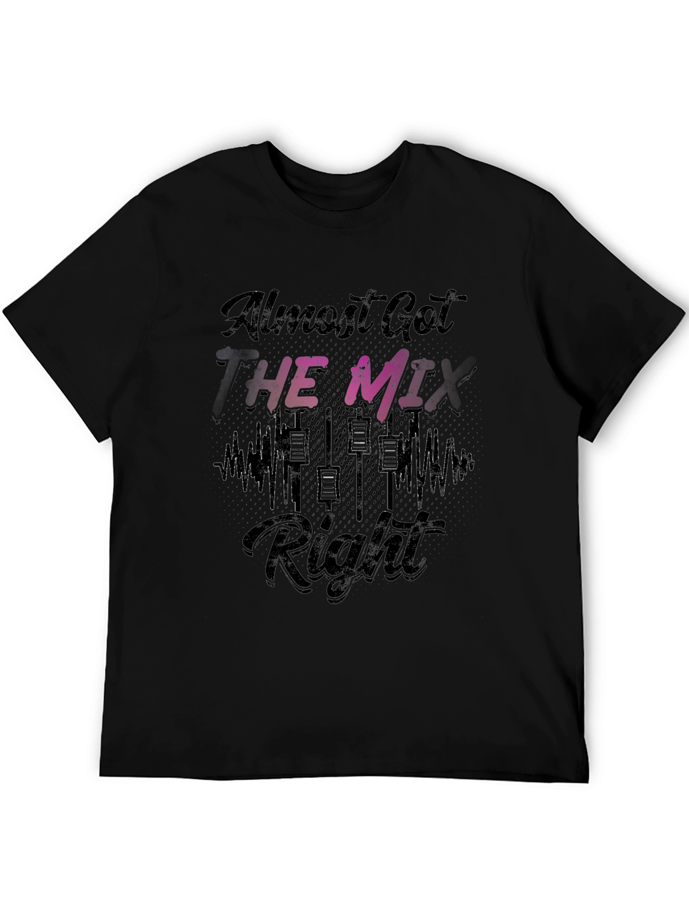 Almost Got the Mix Right T-Shirt - Black