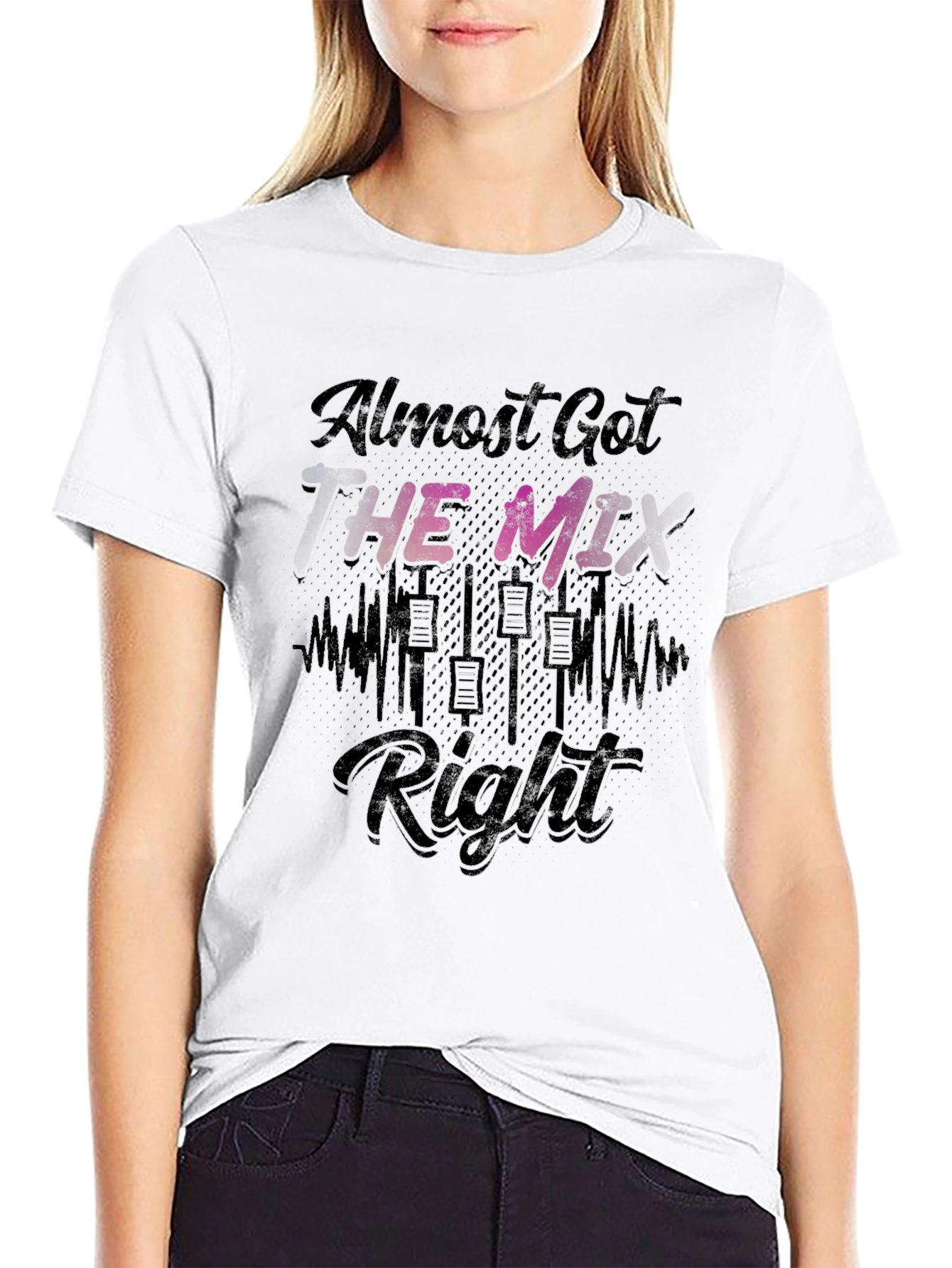Almost Got the Mix Right T-Shirt - Black