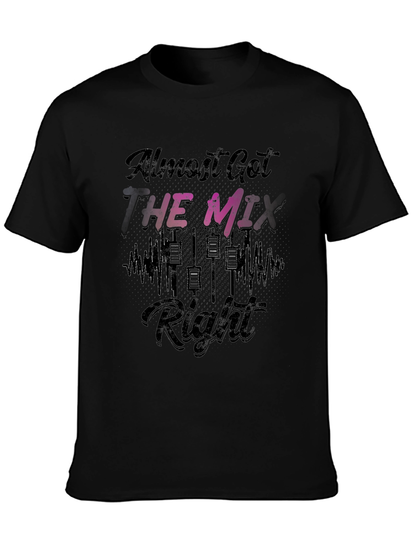 Almost Got the Mix Right T-Shirt - Black