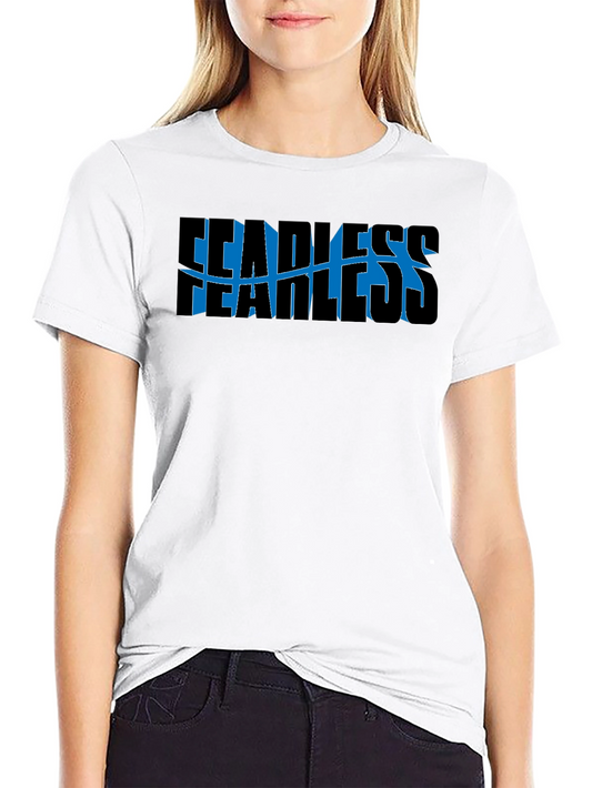 Fearless Graphic Print Crew Neck T-Shirt