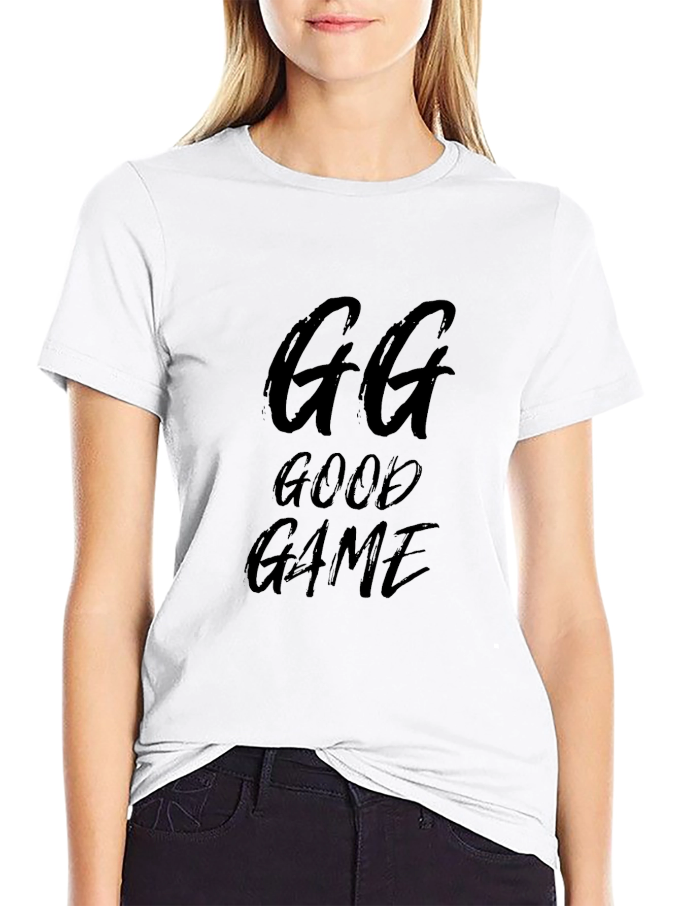 GG Good Game Black Graphic Tee for Men