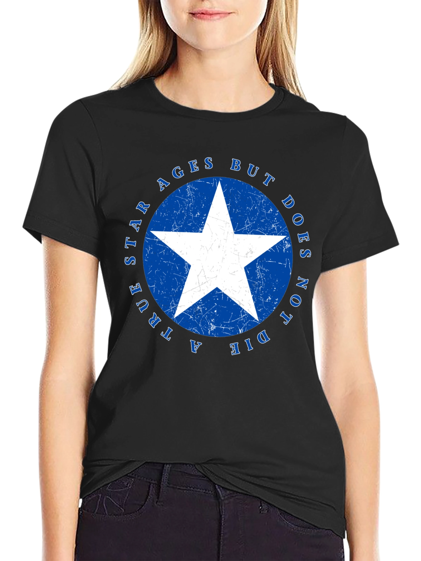 True Star Never Ages Black T-Shirt