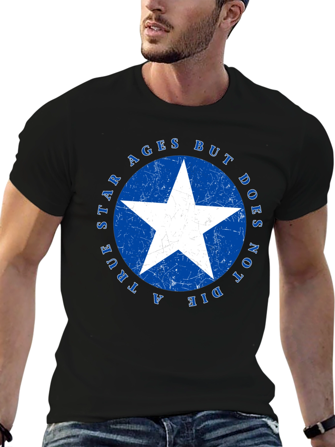 True Star Never Ages Black T-Shirt