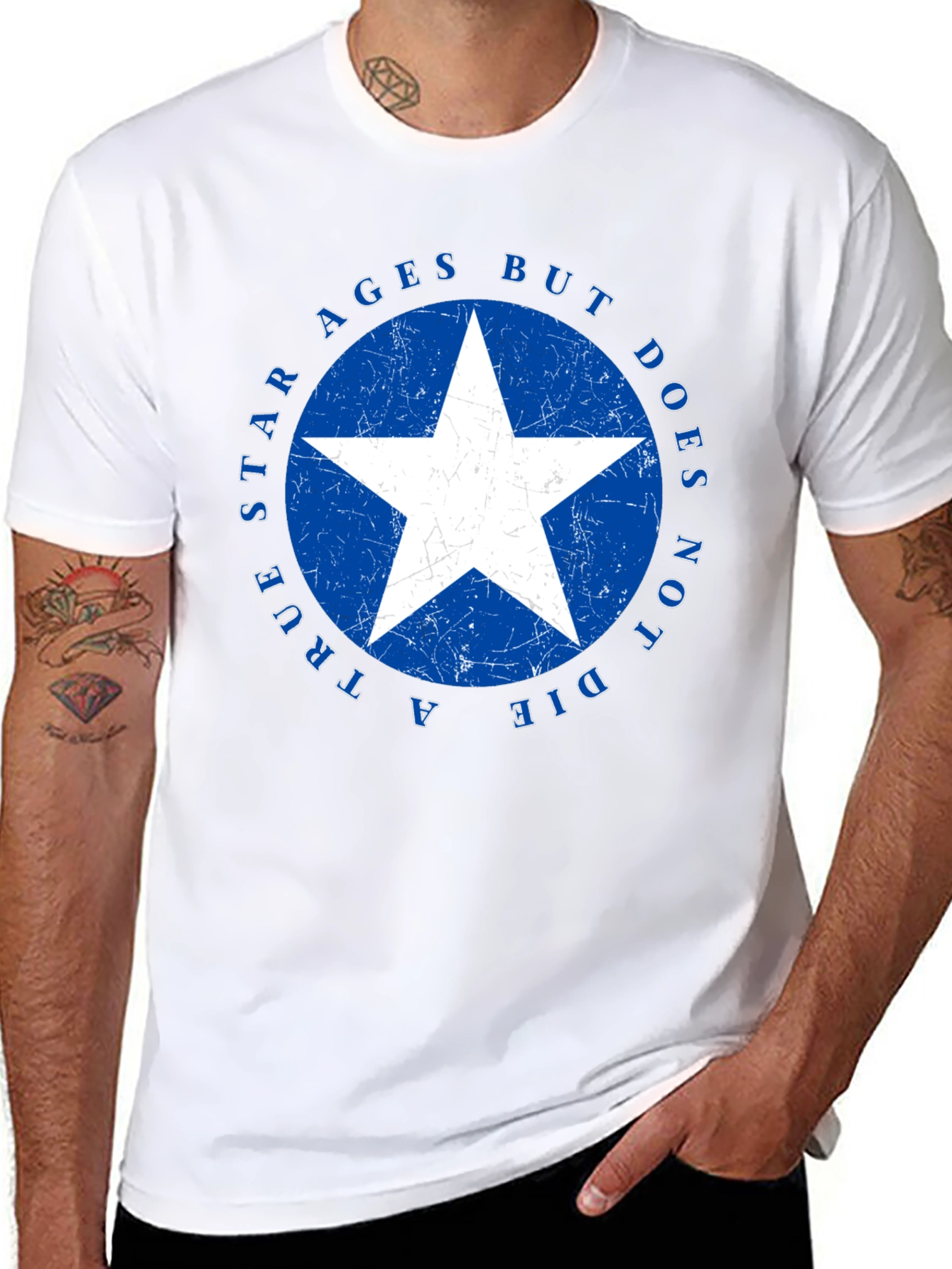 True Star Never Ages Black T-Shirt