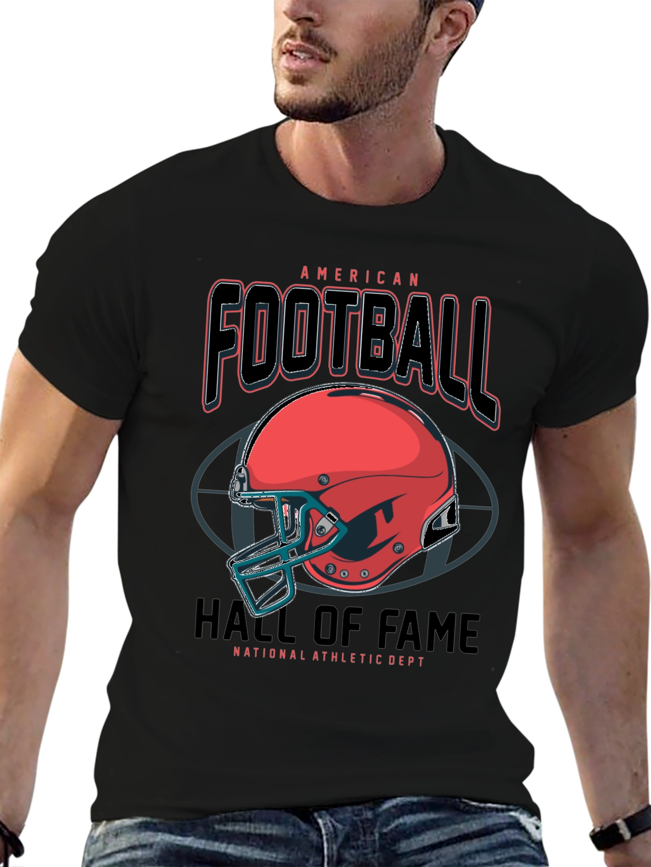American Football Hall of Fame Graphic T-Shirt