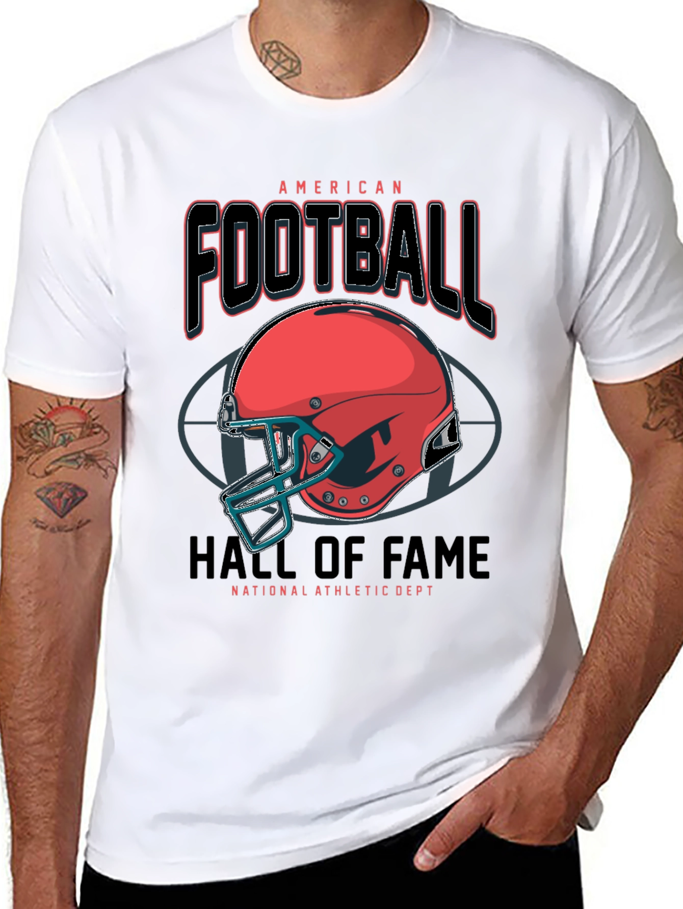 American Football Hall of Fame Graphic T-Shirt