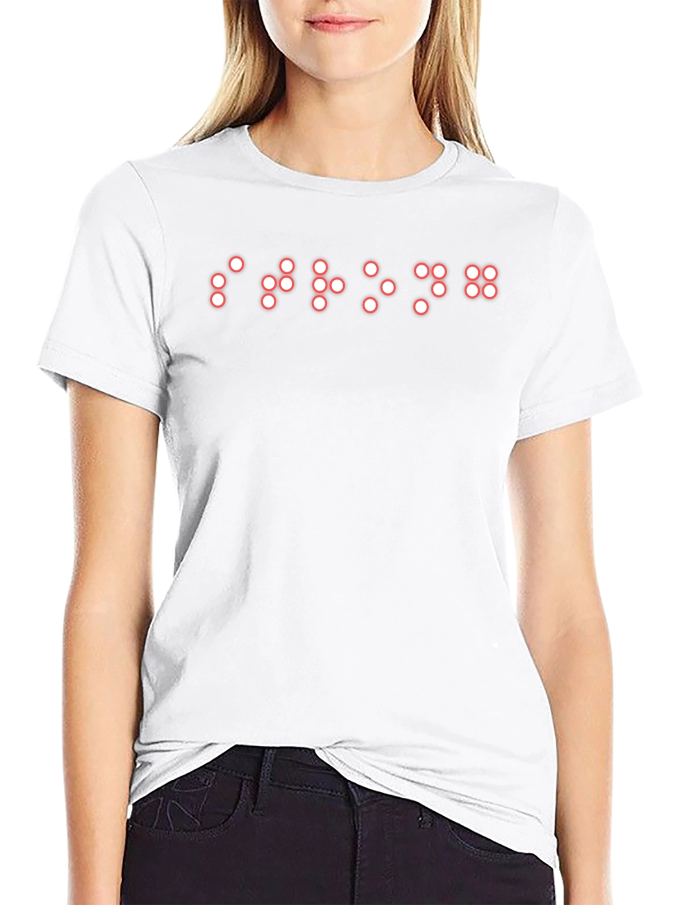 Braille Dot Graphic T-Shirt