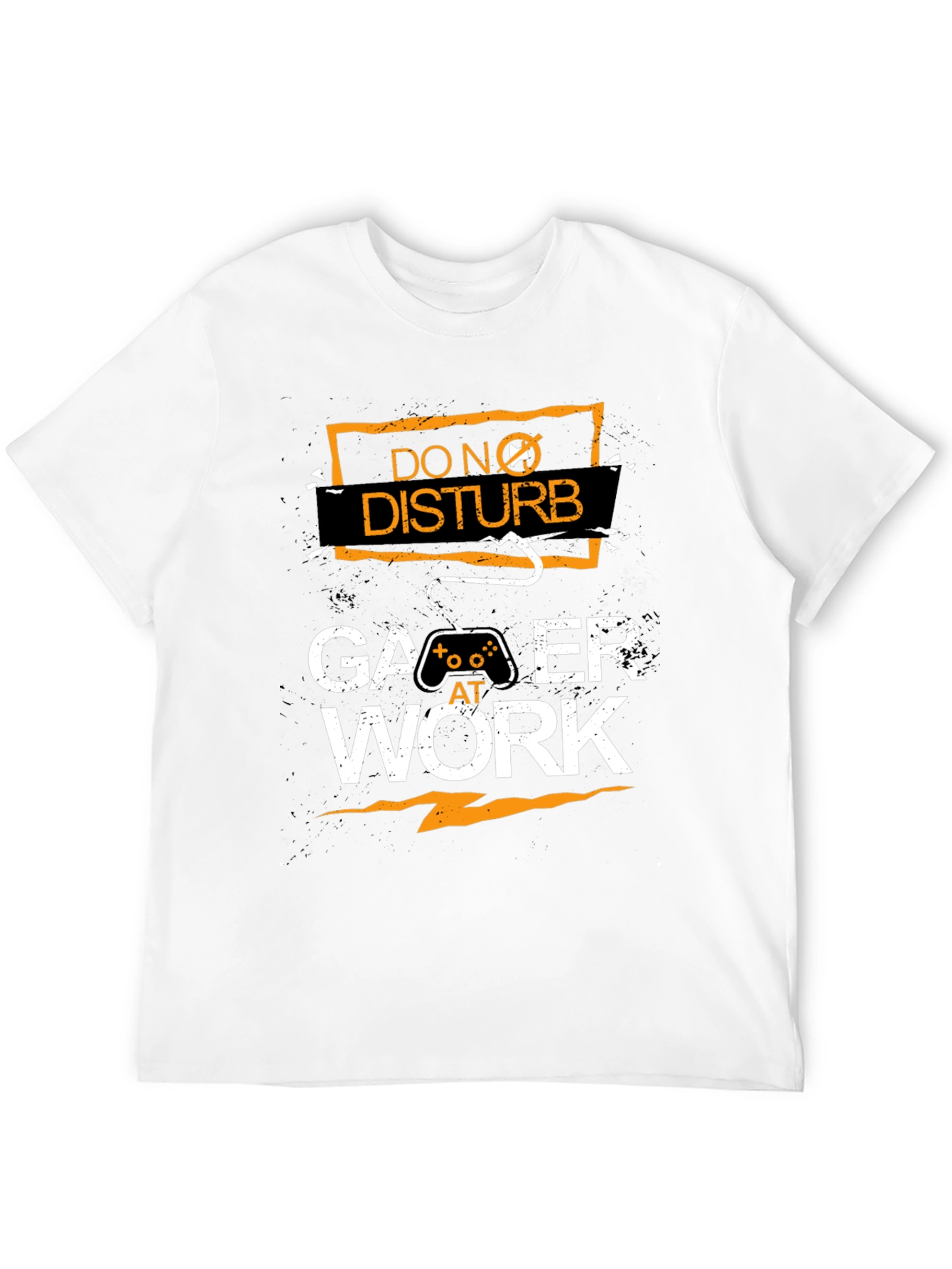 Gamer At Work Black Graphic Tee