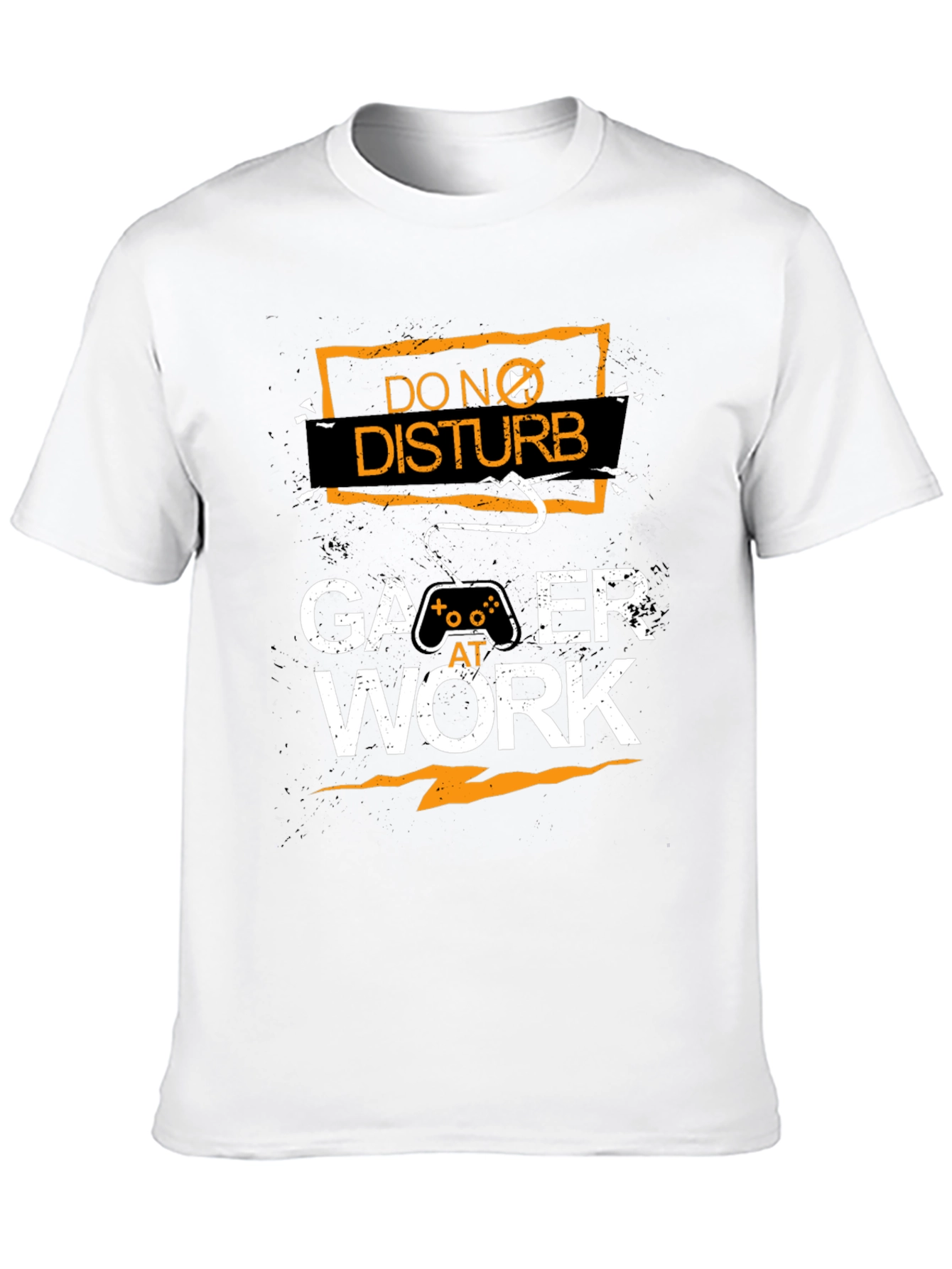 Gamer At Work Black Graphic Tee