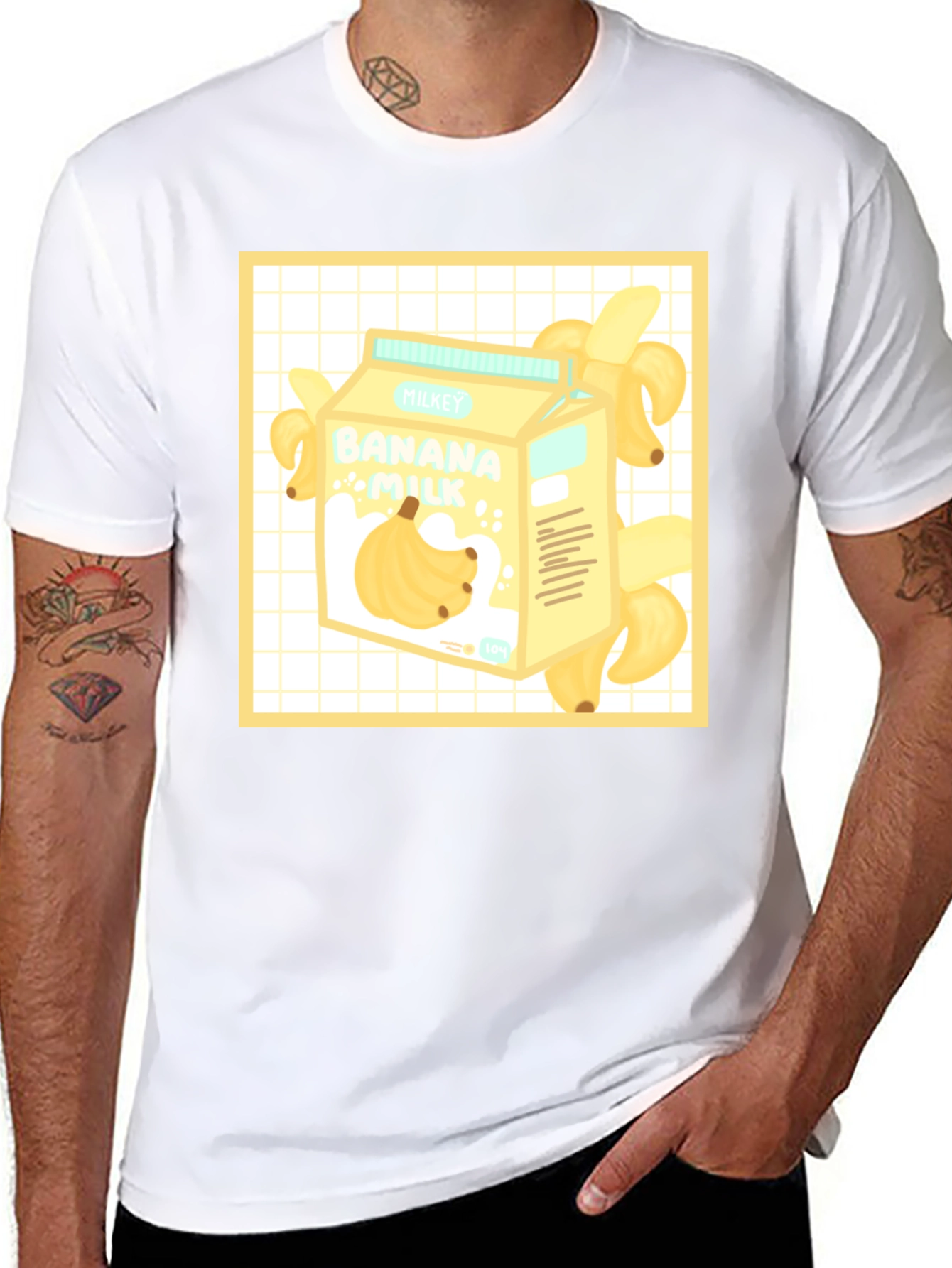 Banana Milk T-Shirt - Kawaii Style