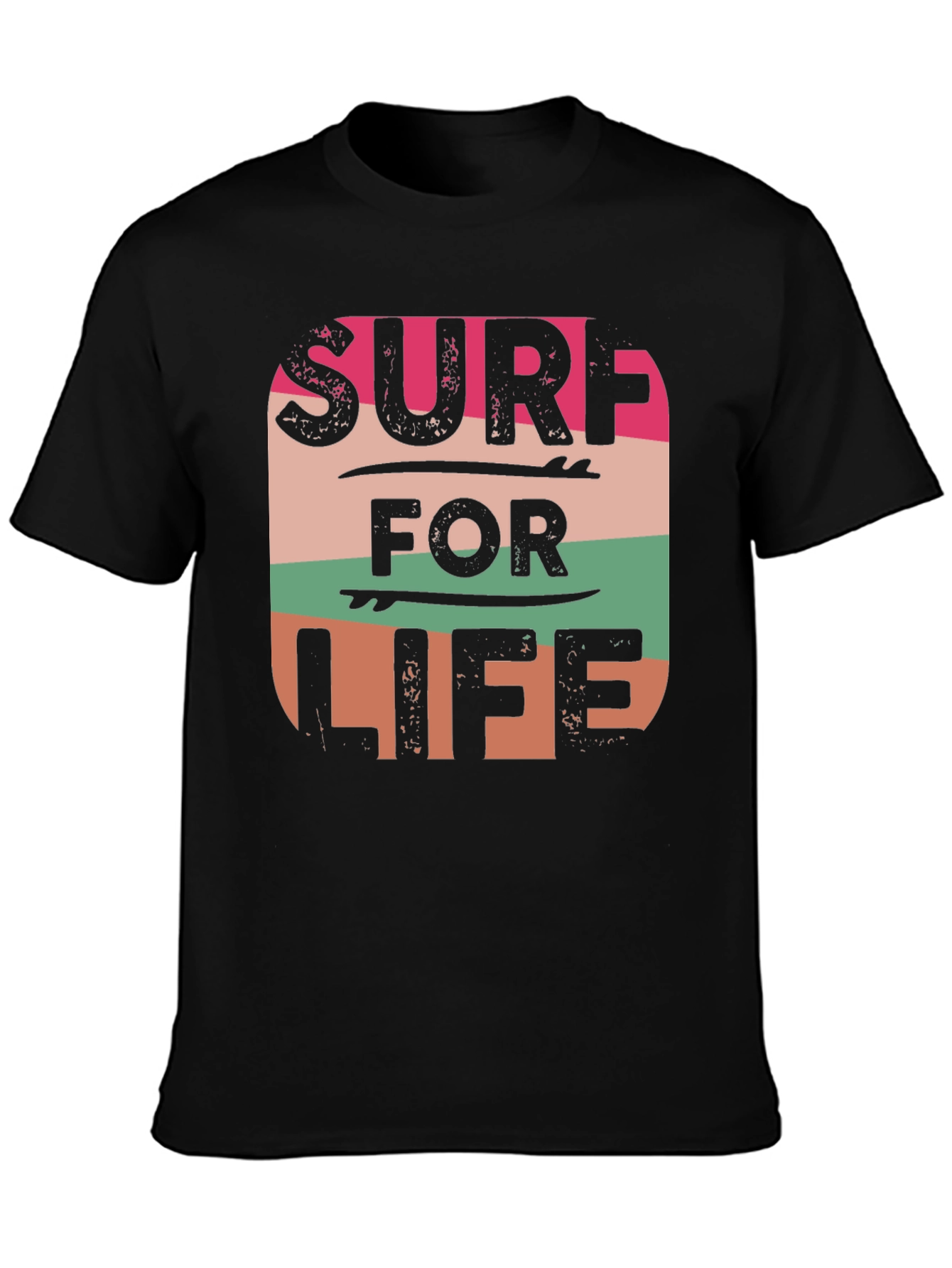 Surf For Life Graphic Tee - Retro Style