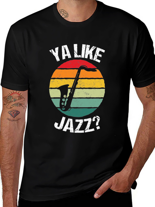Ya Like Jazz Retro T-Shirt - Unique Musical Design
