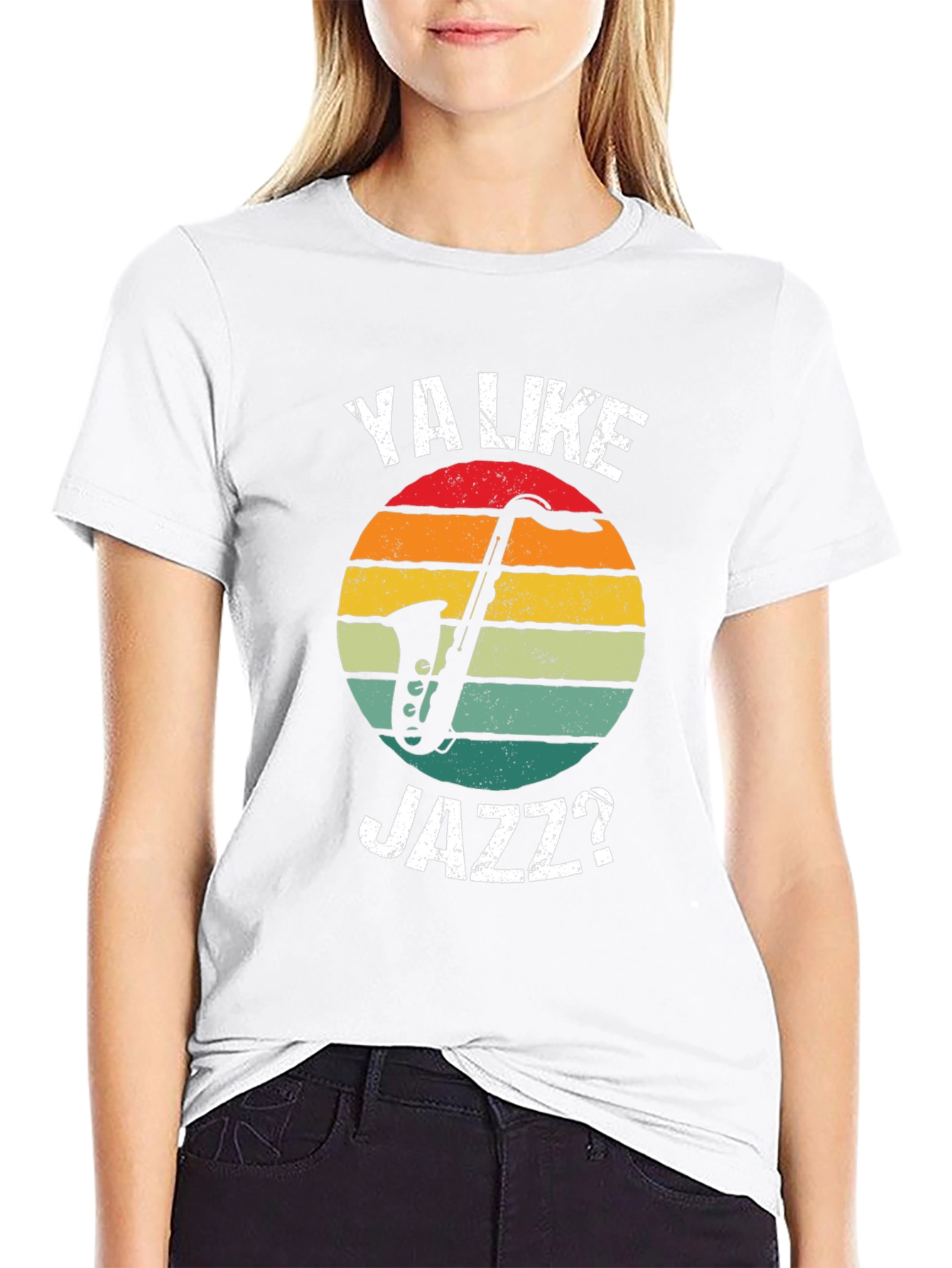 Ya Like Jazz Retro T-Shirt - Unique Musical Design