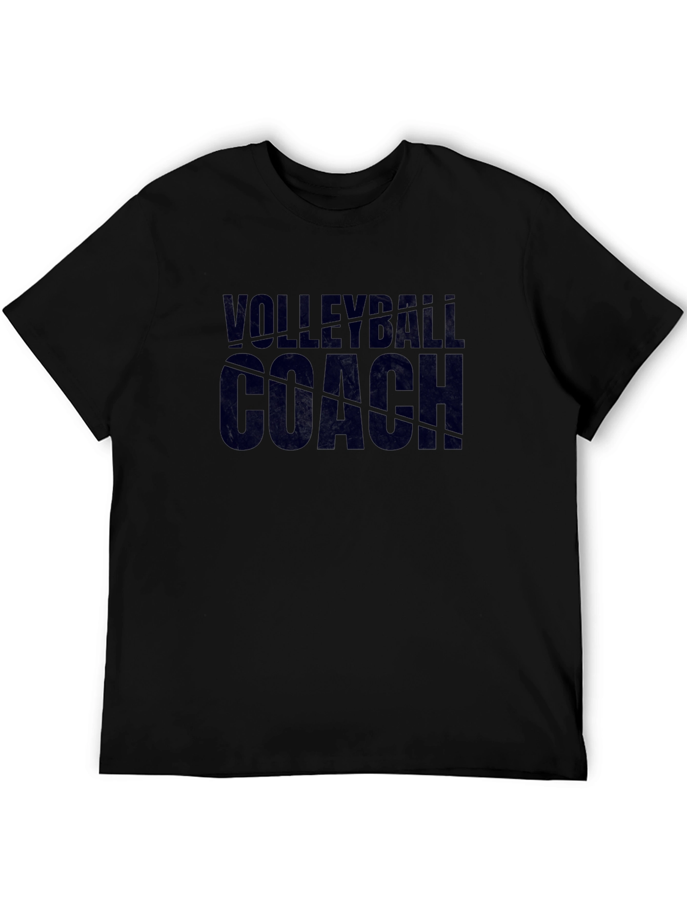 Volleyball Coach Graphic Tee - Black