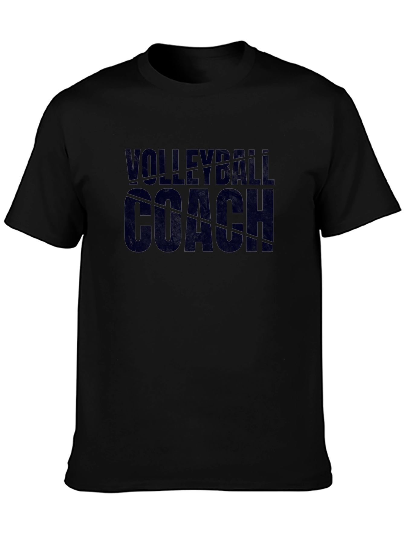 Volleyball Coach Graphic Tee - Black